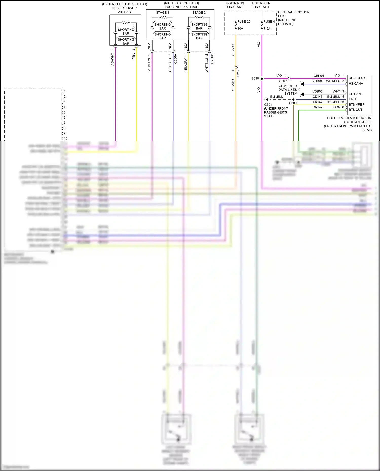 Wiring diagram computer data lines system for Ford Fiesta Mk6 facelift (2012-2019) (28 of 59)