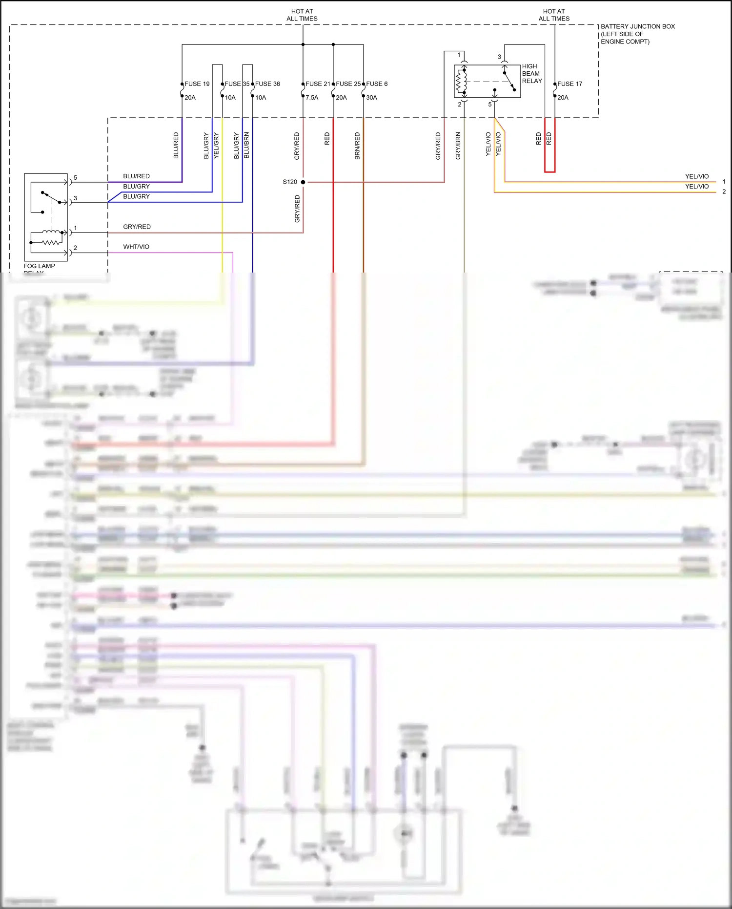 Wiring diagram computer data lines system for Ford Fiesta Mk6 facelift (2012-2019) (22 of 59)