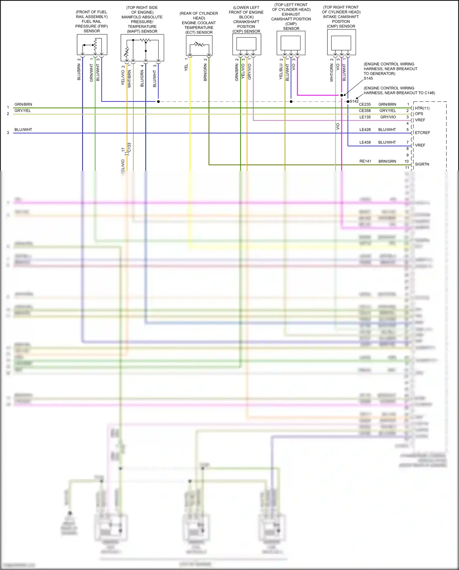Ford Fiesta Mk6 facelift (2012-2019) engine coolant temperature (ect) sensor wiring diagram  (6 of 7)