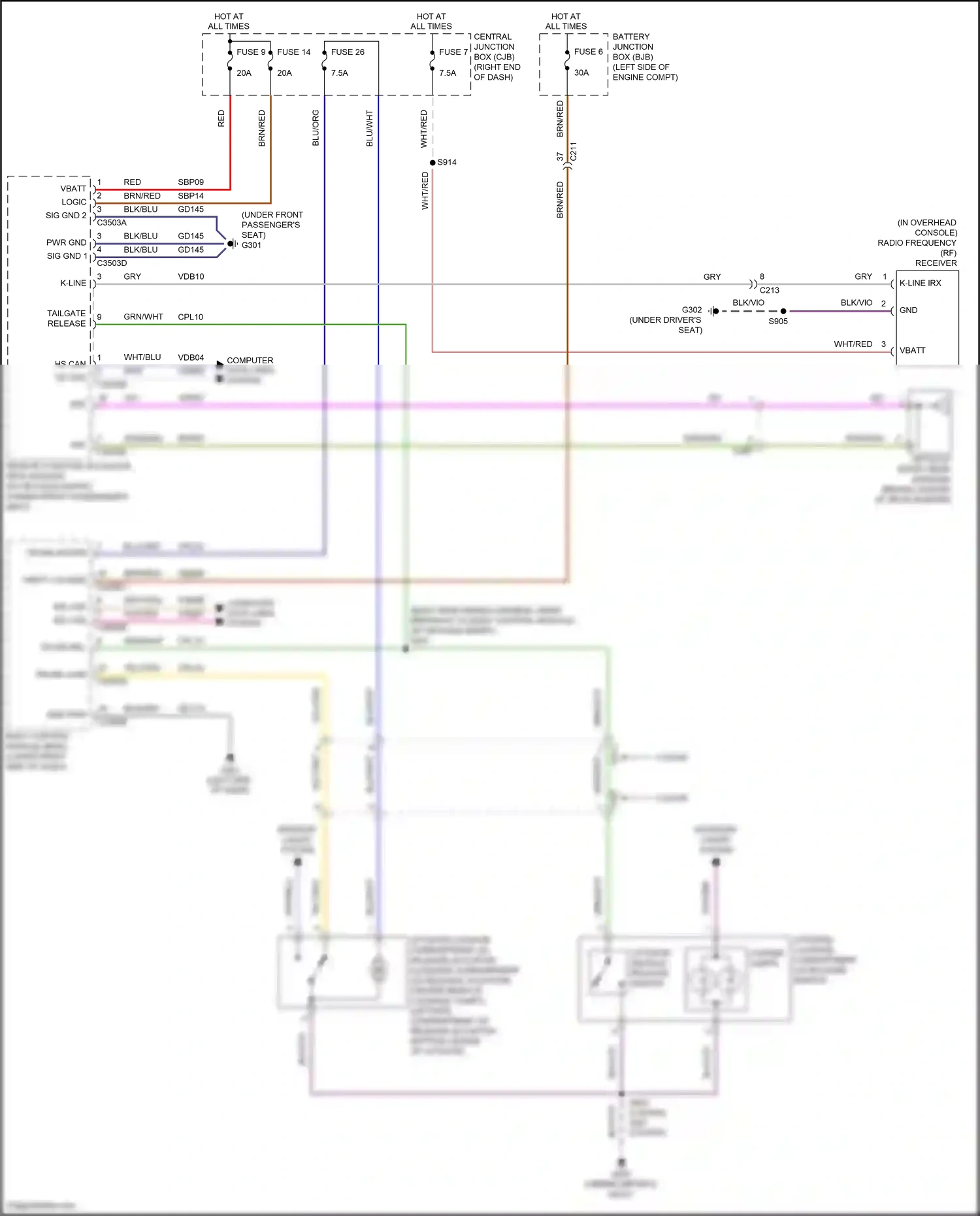 Wiring diagram ms can + for Ford Fiesta Mk6 facelift (2012-2019) (10 of 32)