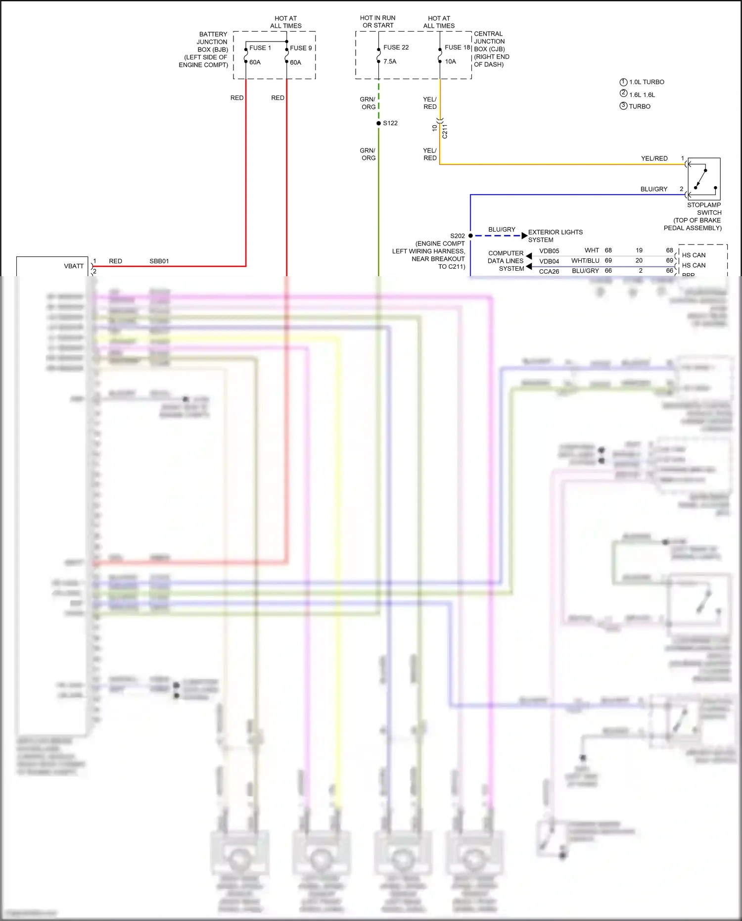 Wiring diagram nca for Ford Fiesta Mk6 facelift (2012-2019) (21 of 30)