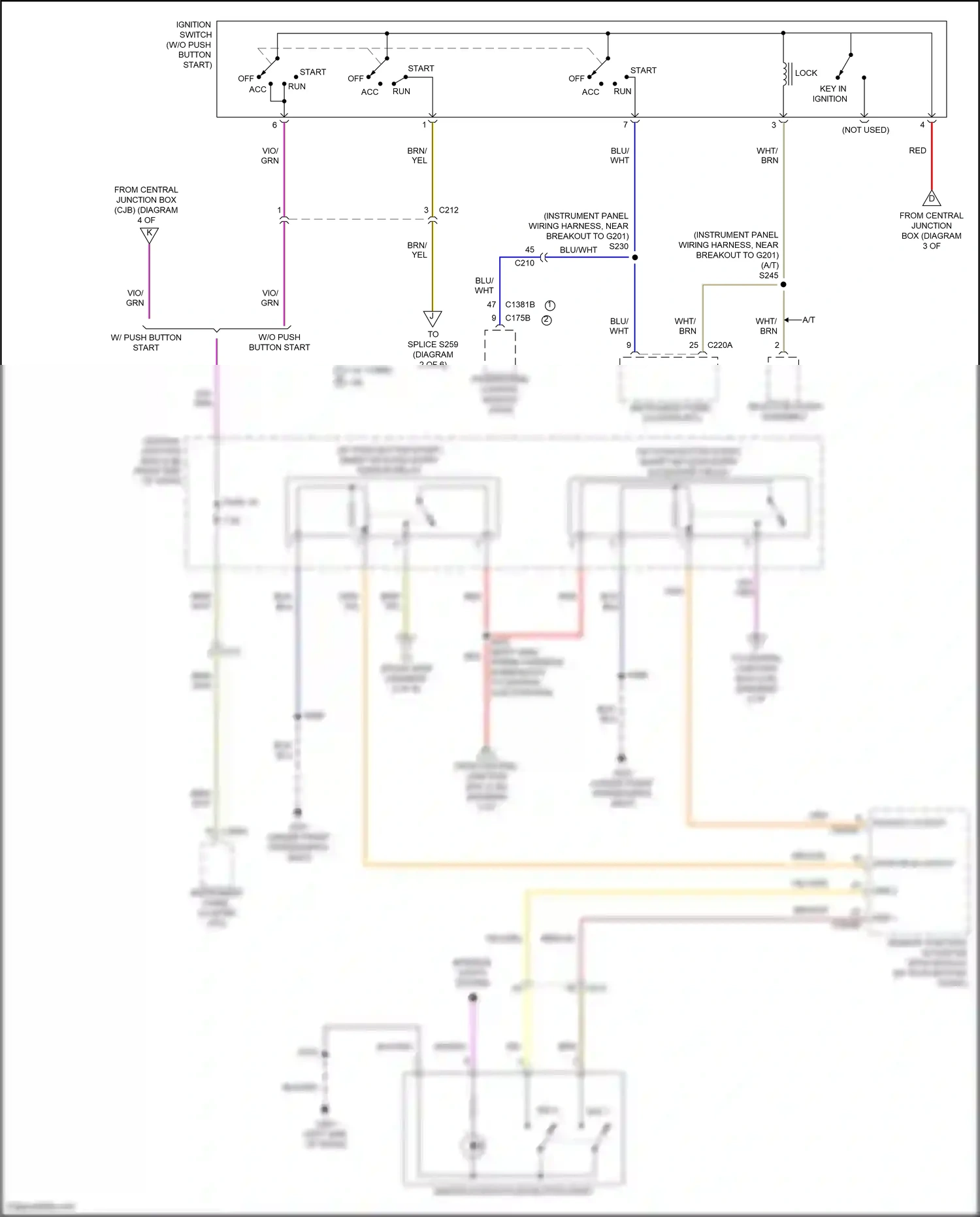 Ford Fiesta Mk6 facelift (2012-2019) remote function actuator (rfa) module wiring diagram  (4 of 7)