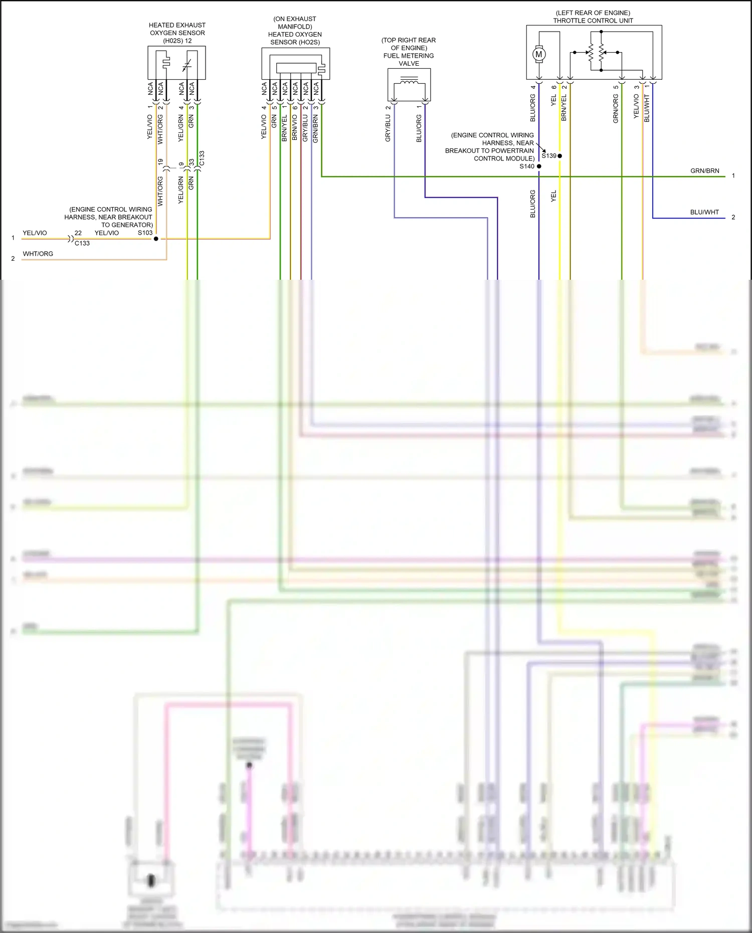 Wiring diagram starting/ charging system for Ford Fiesta Mk6 facelift (2012-2019) (4 of 8)