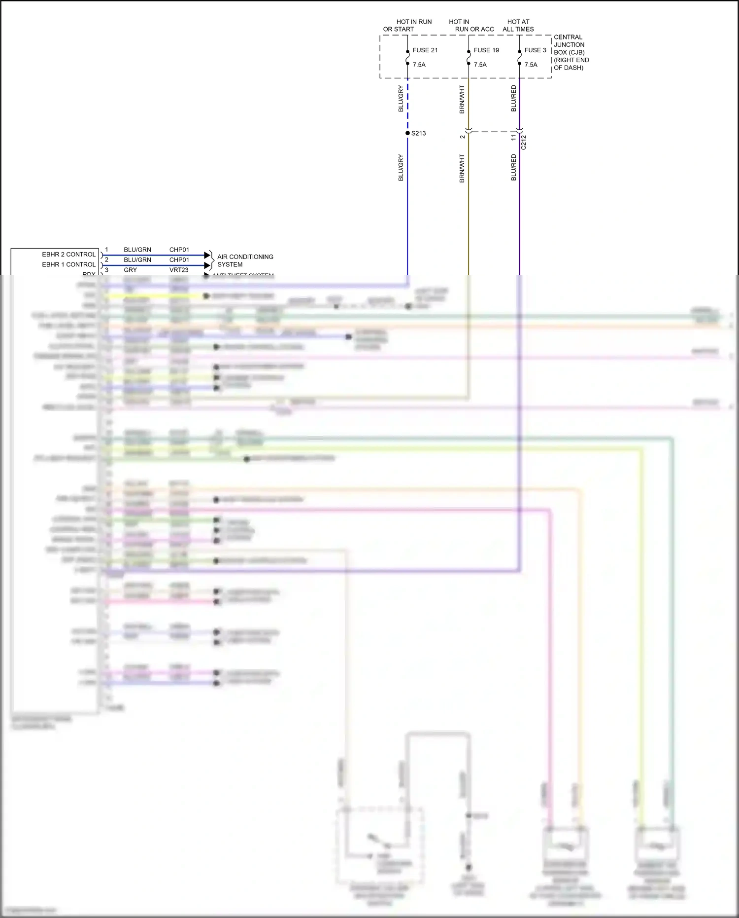 Wiring diagram starting/ charging system for Ford Fiesta Mk6 facelift (2012-2019) (1 of 8)