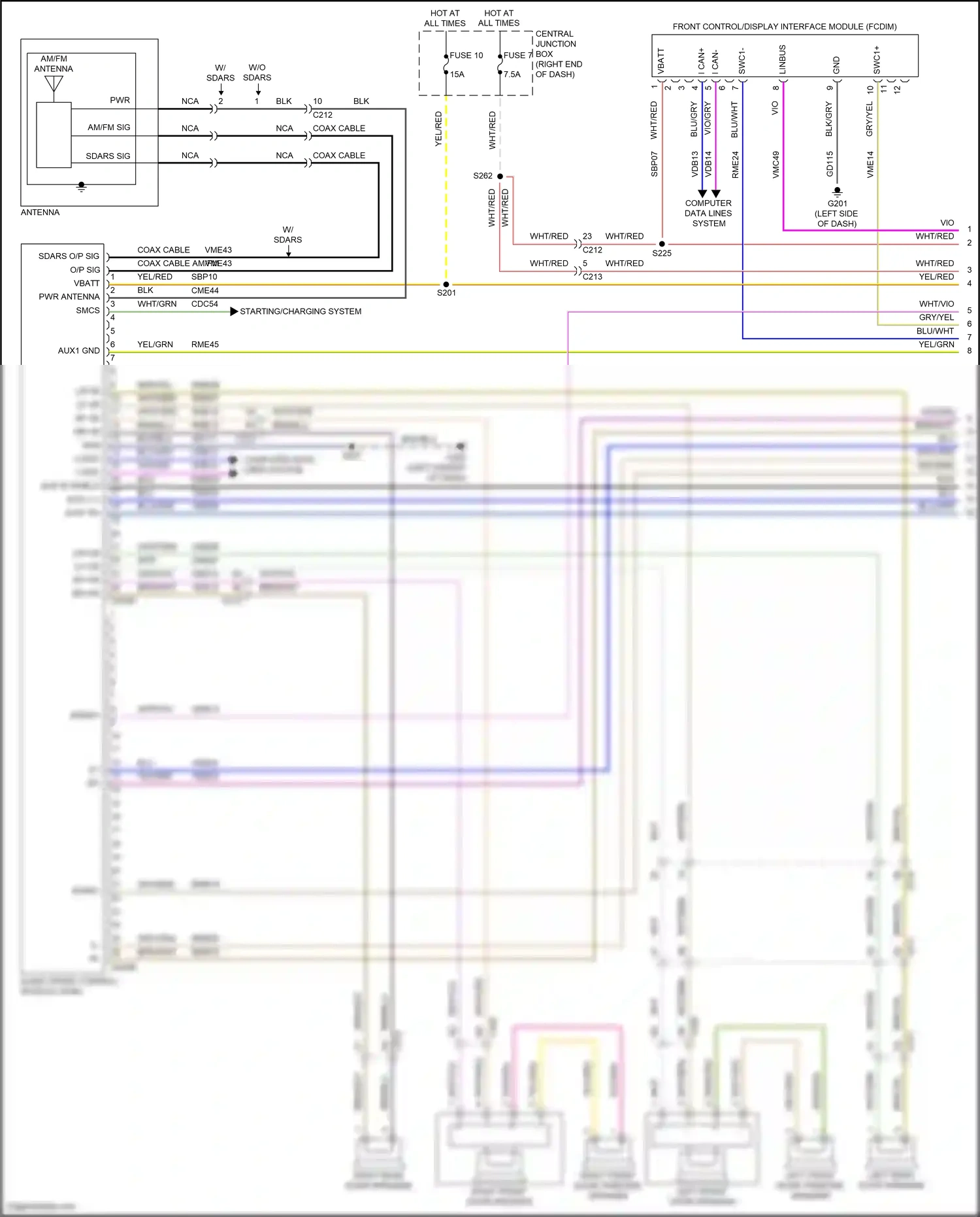 Wiring diagram starting/charging system for Ford Fiesta Mk6 facelift (2012-2019) (3 of 11)
