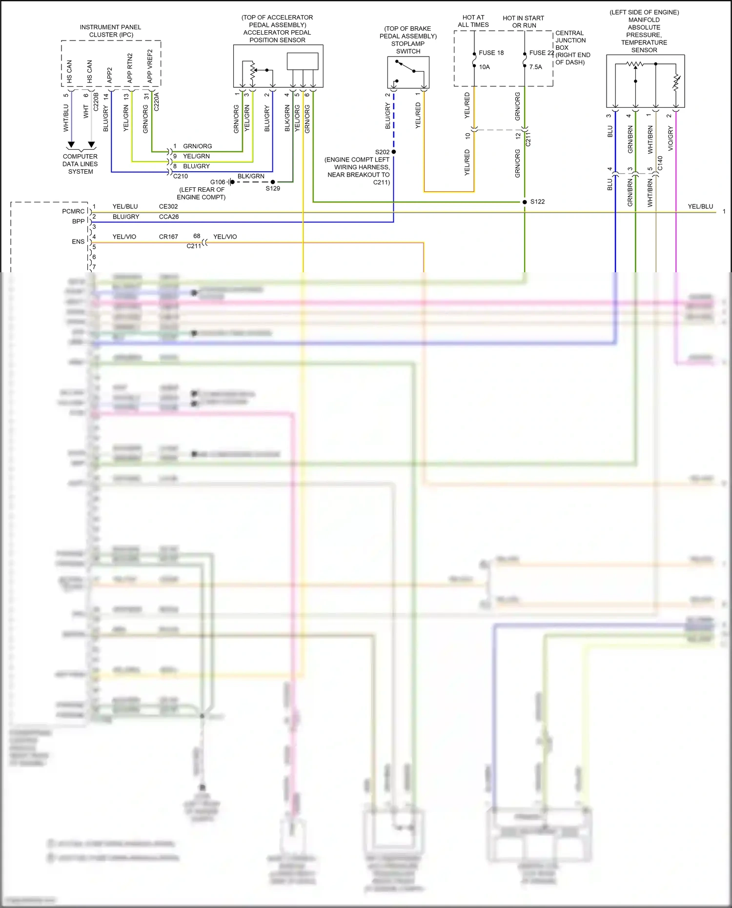 Wiring diagram starting/charging system for Ford Fiesta Mk6 facelift (2012-2019) (9 of 11)