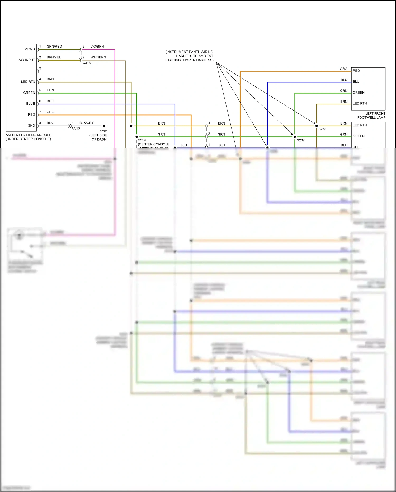 Wiring diagram sw input for Ford Fiesta Mk6 facelift (2012-2019) (1 of 1)