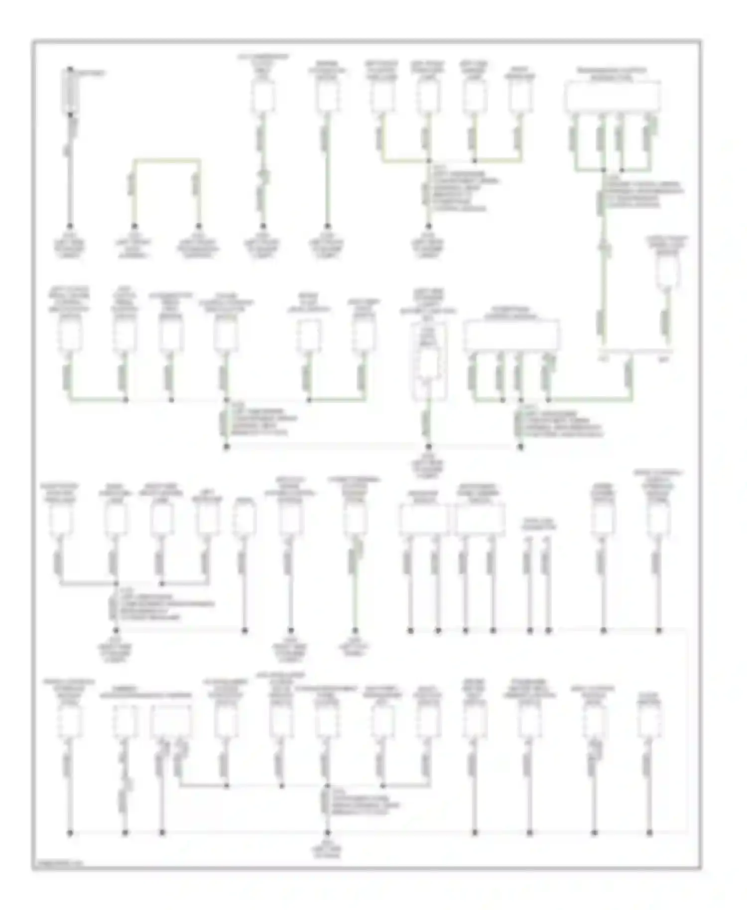 Fiesta Ford Mk6 (2008-2013): Ground distribution circuit (1 of 3)