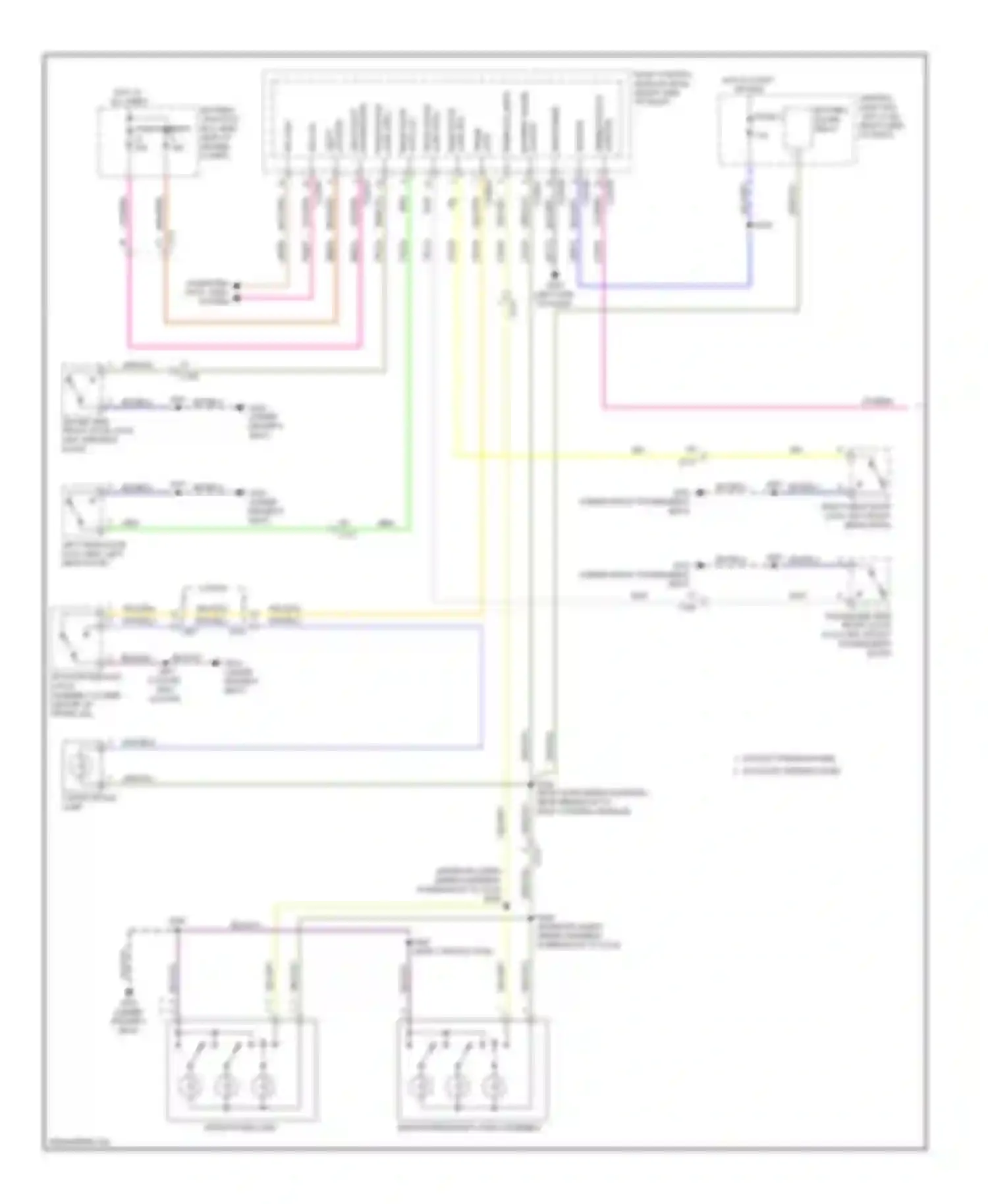 Fiesta Ford Mk6 (2008-2013): Courtesy lamps circuit (1 of 2)