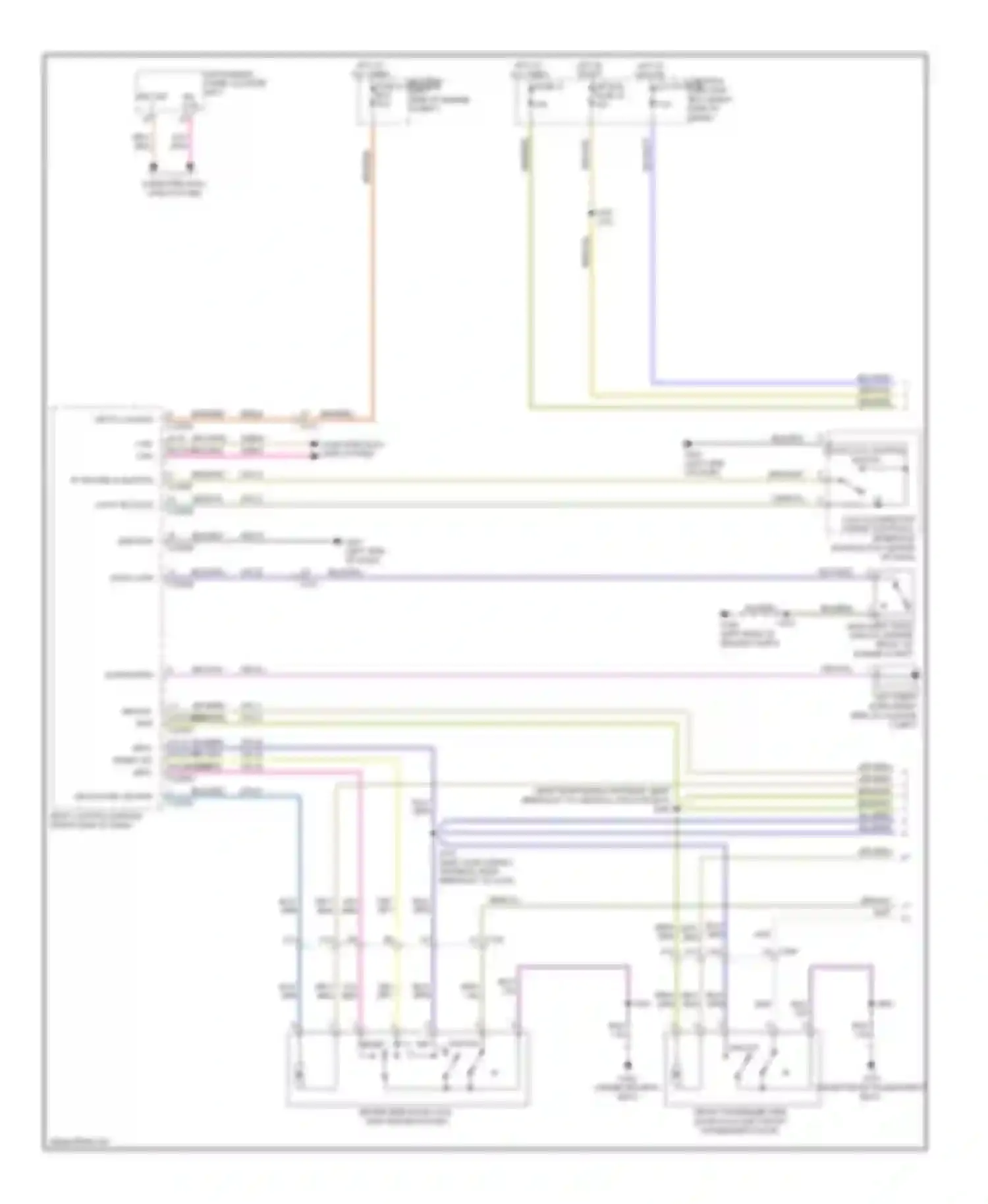 Fiesta Ford Mk6 (2008-2013): Power door locks circuit, with intelligent access (1 of 4)