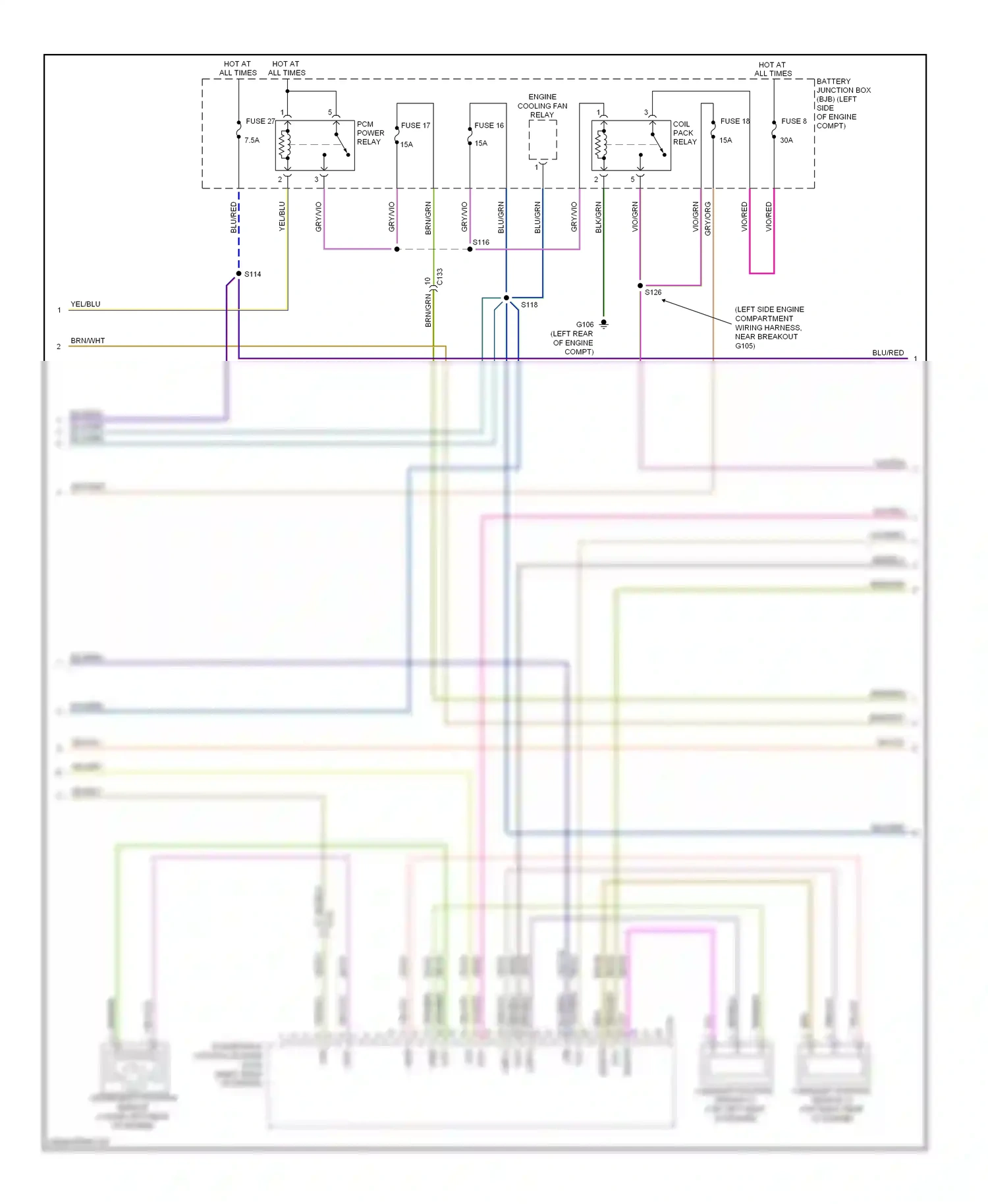 Wiring diagram blu/red for Ford Fiesta Mk6 (2008-2013) (8 of 11)