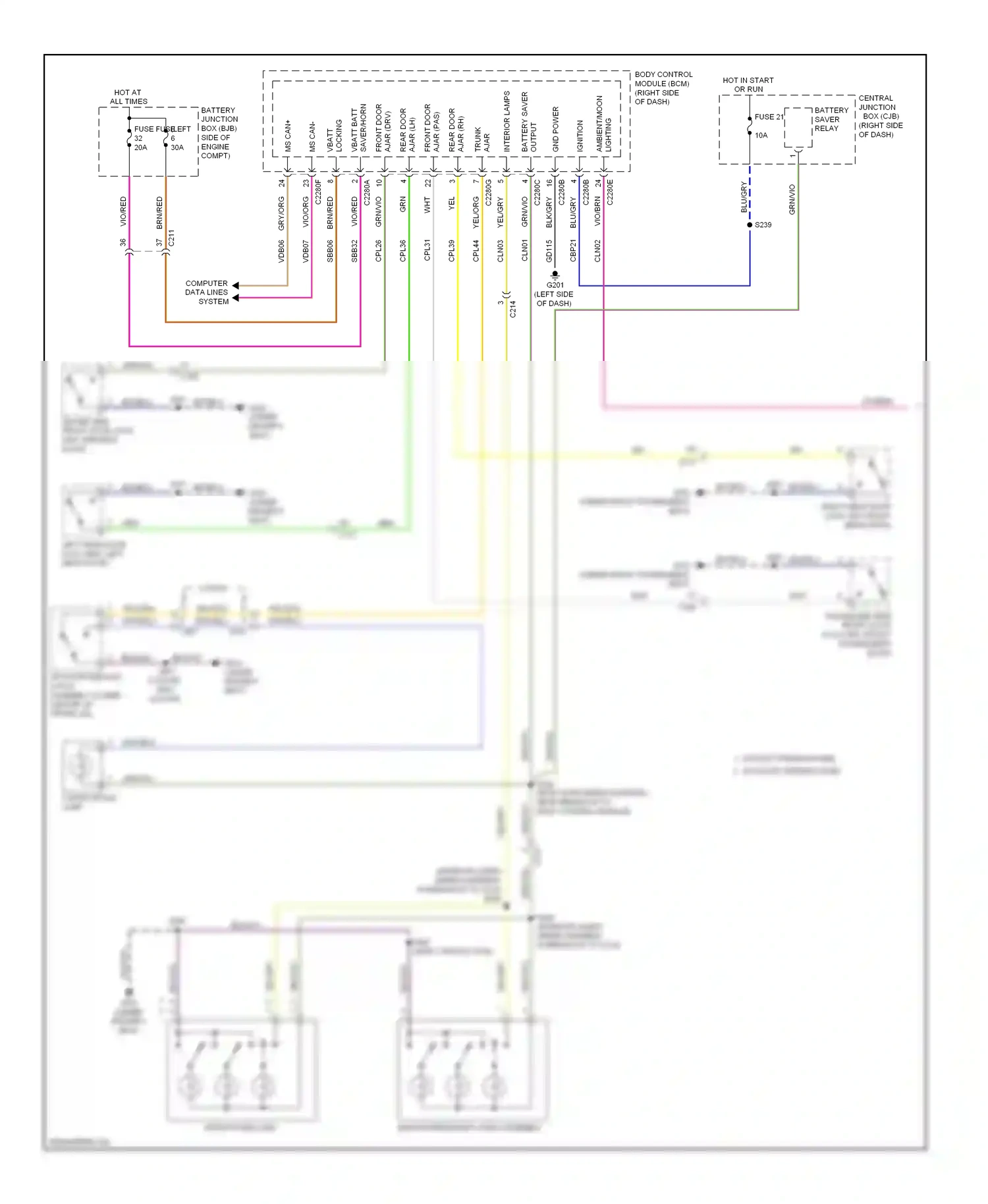 Wiring diagram computer data lines system for Ford Fiesta Mk6 (2008-2013) (12 of 43)