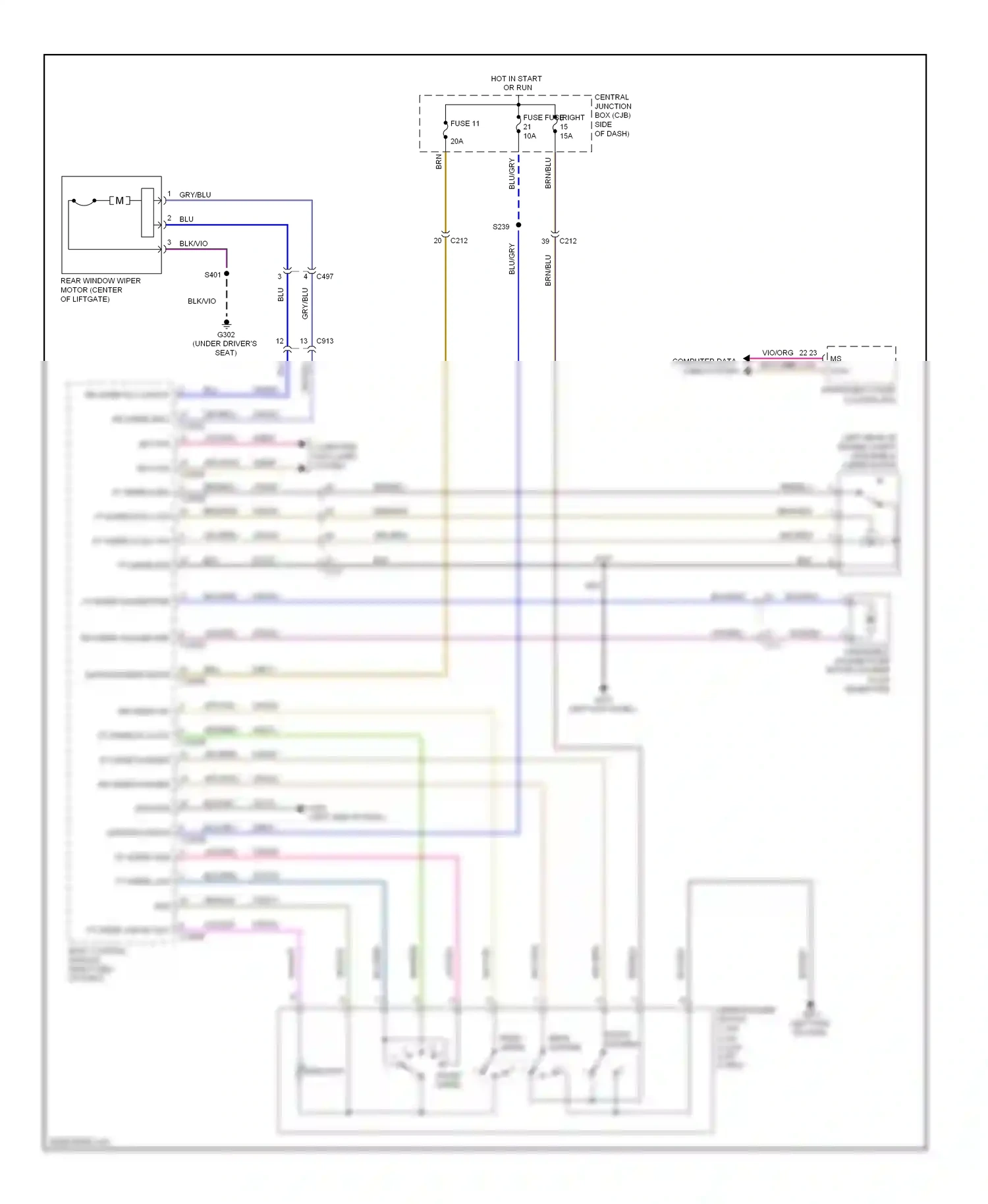 Wiring diagram computer data lines system for Ford Fiesta Mk6 (2008-2013) (43 of 43)