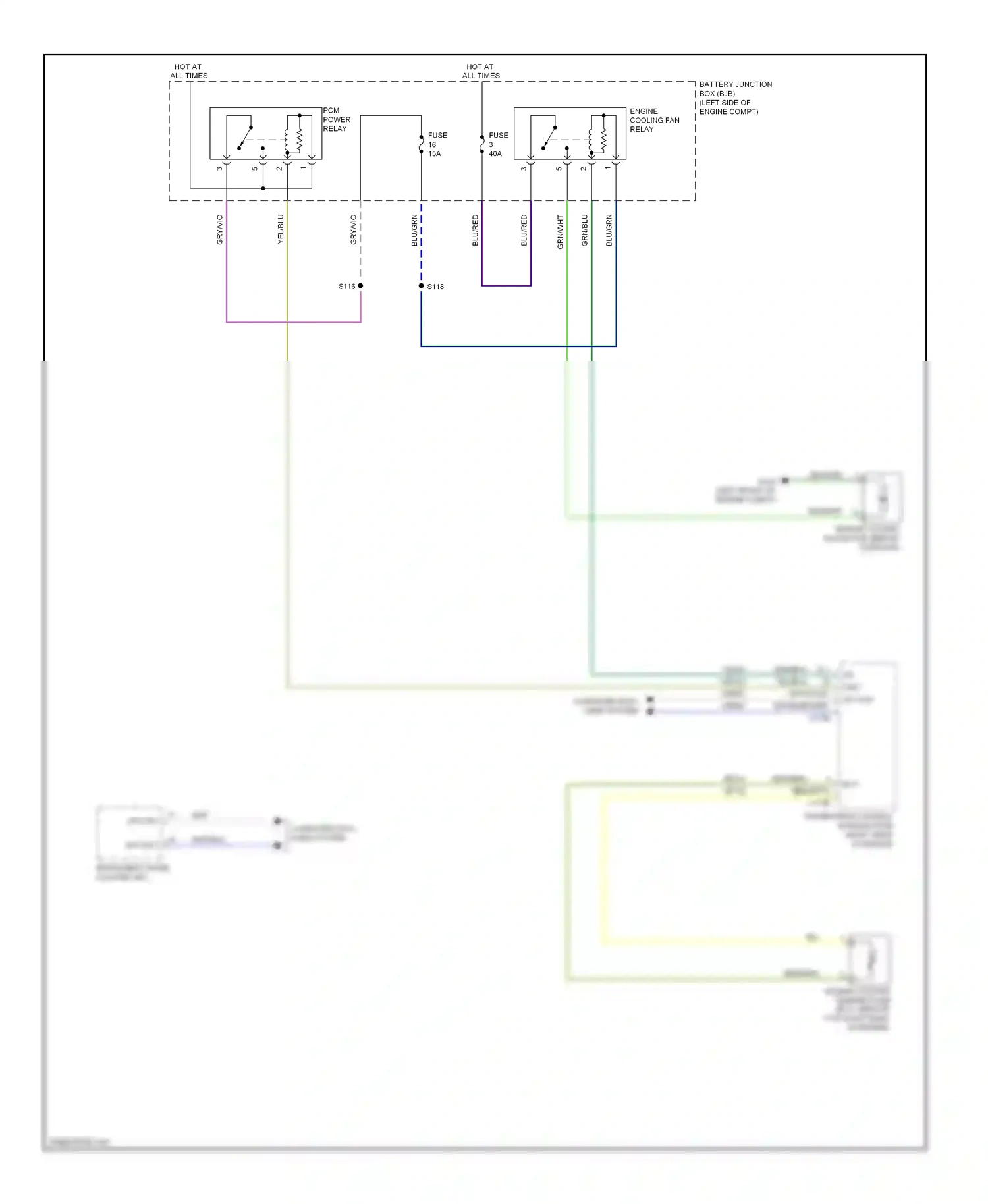 Wiring diagram engine coolant temperature for Ford Fiesta Mk6 (2008-2013) (1 of 2)