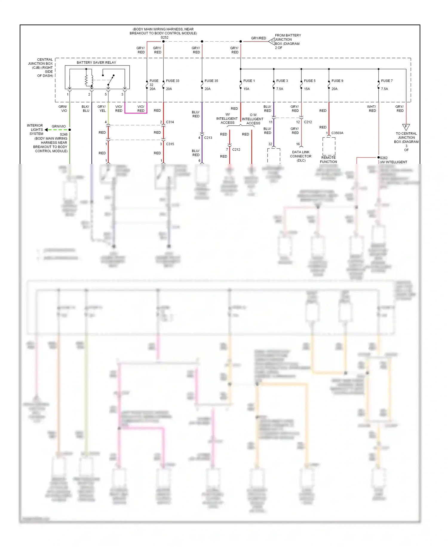 Ford Fiesta Mk6 (2008-2013) front control/ display interface module (fcdim) wiring diagram  (3 of 4)