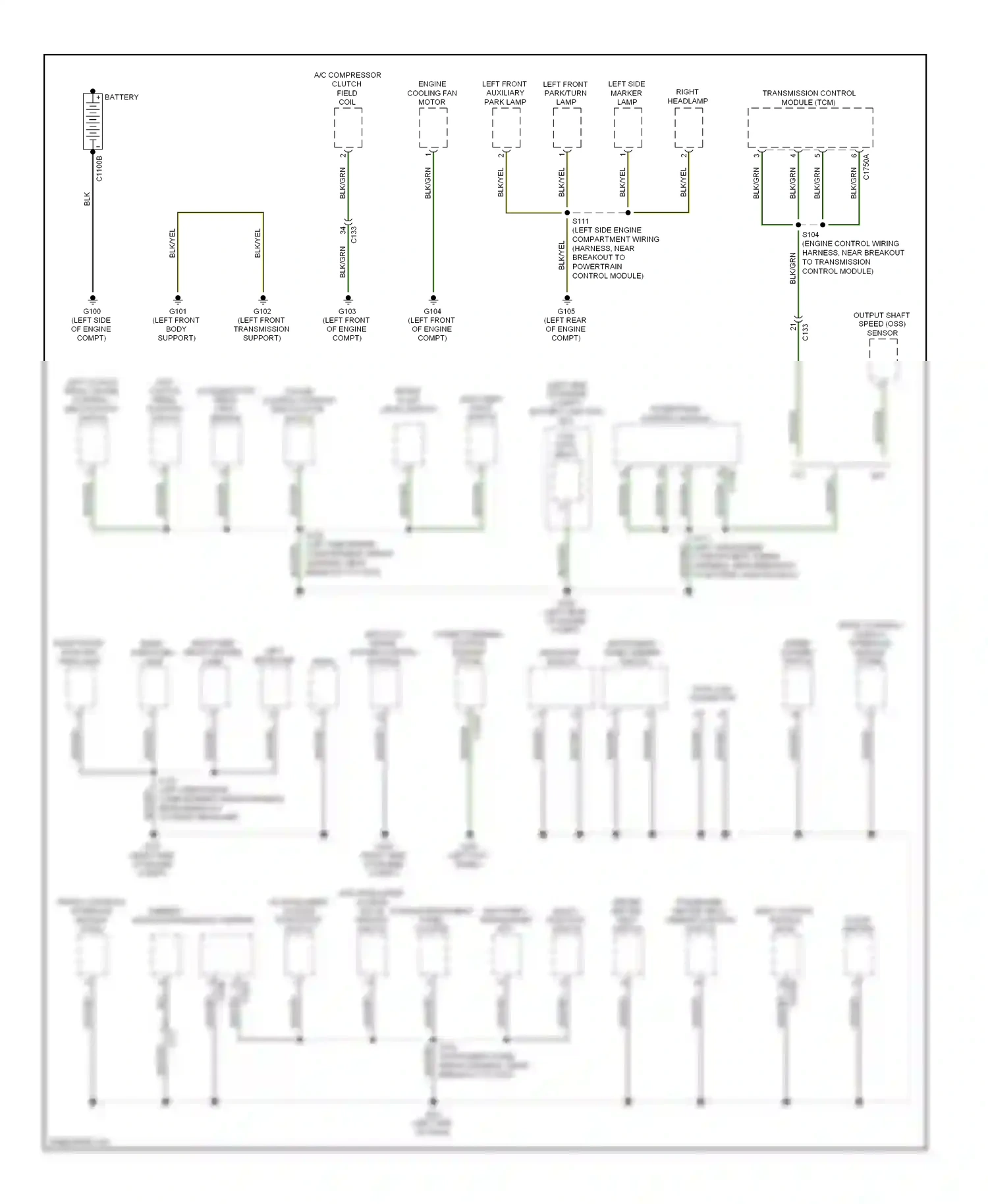 Ford Fiesta Mk6 (2008-2013) front control/ display interface module (fcdim) wiring diagram  (1 of 4)
