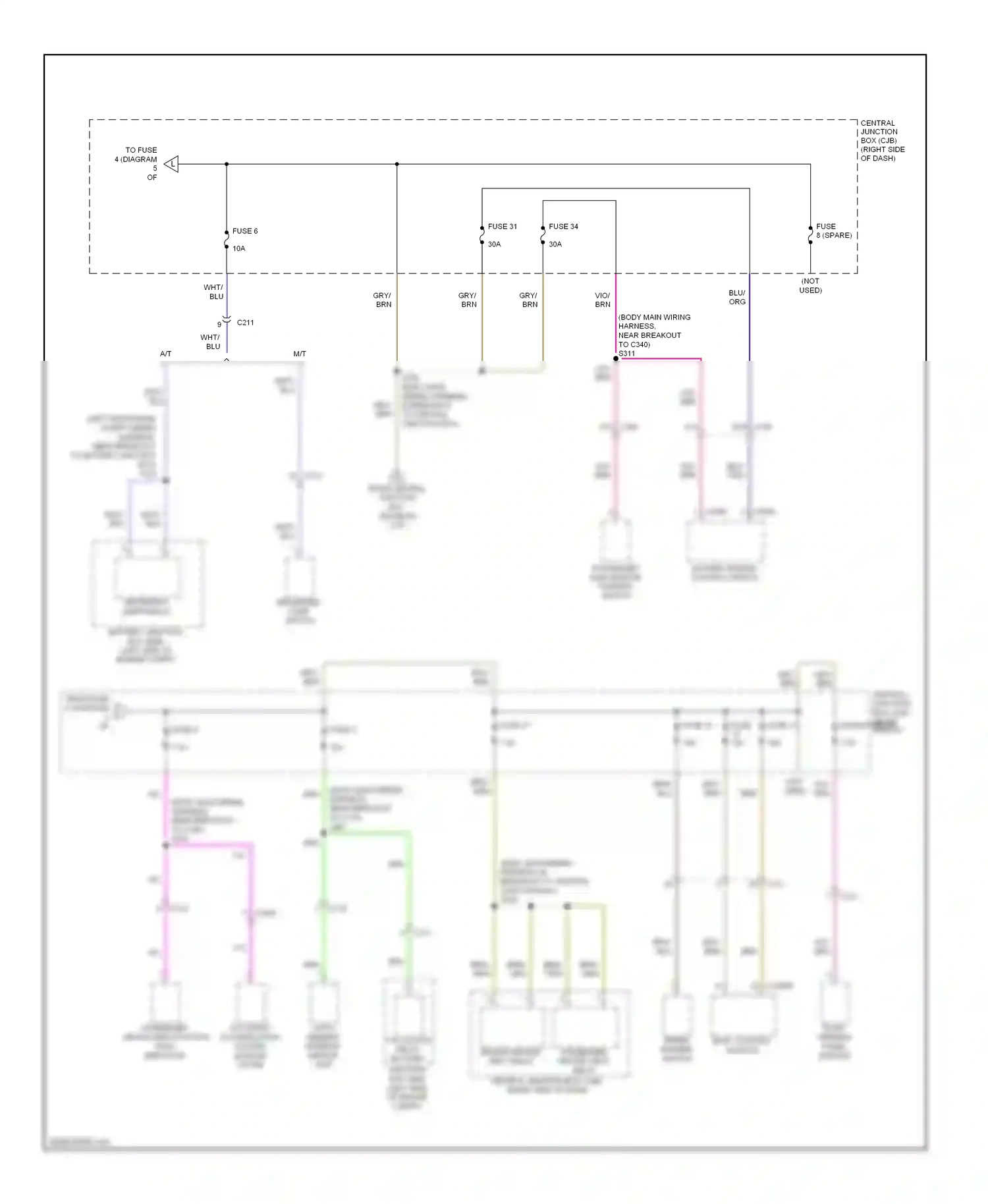 Wiring diagram fuse 2 for Ford Fiesta Mk6 (2008-2013) (1 of 1)