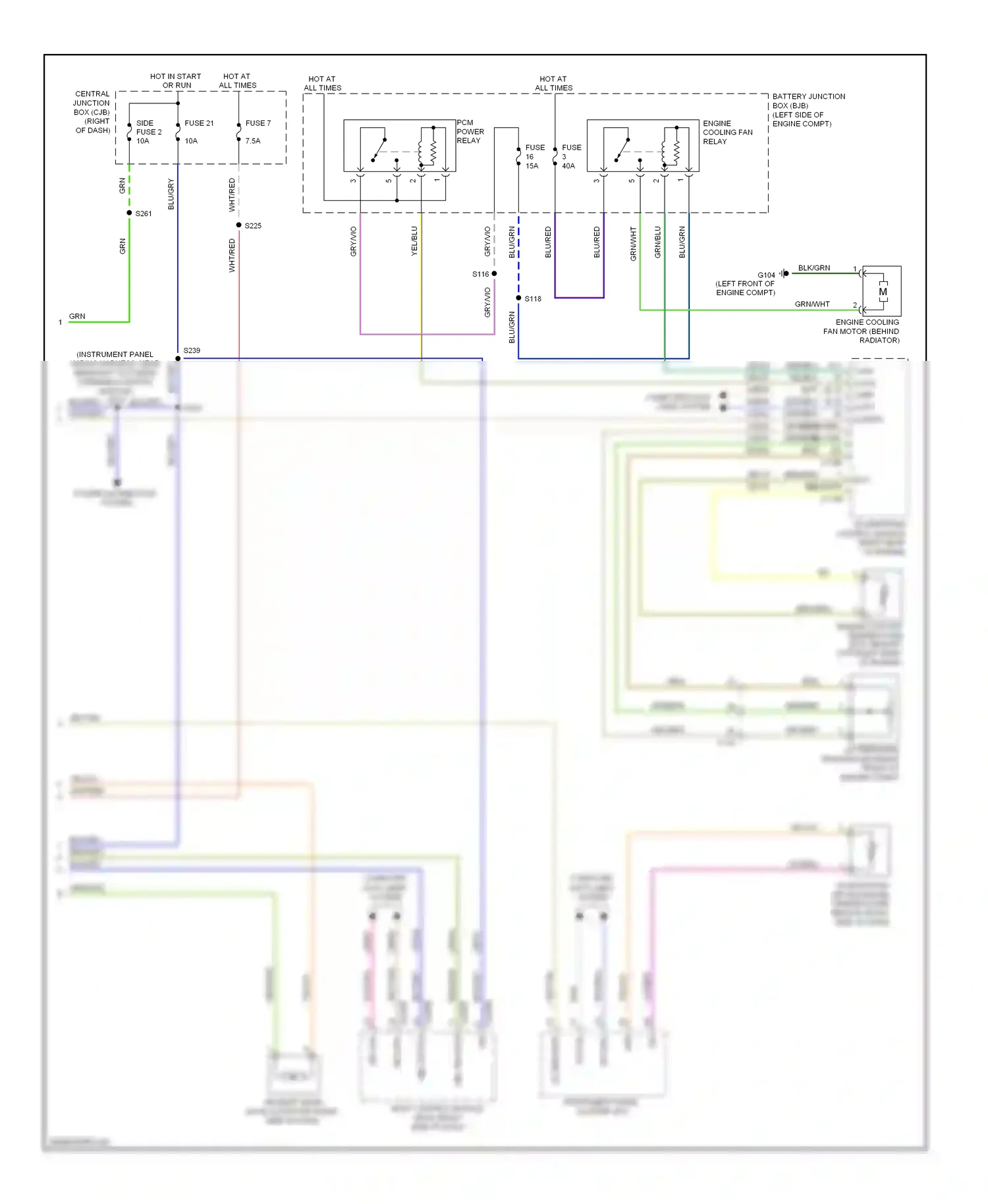 Wiring diagram hbl switch for Ford Fiesta Mk6 (2008-2013) (2 of 2)