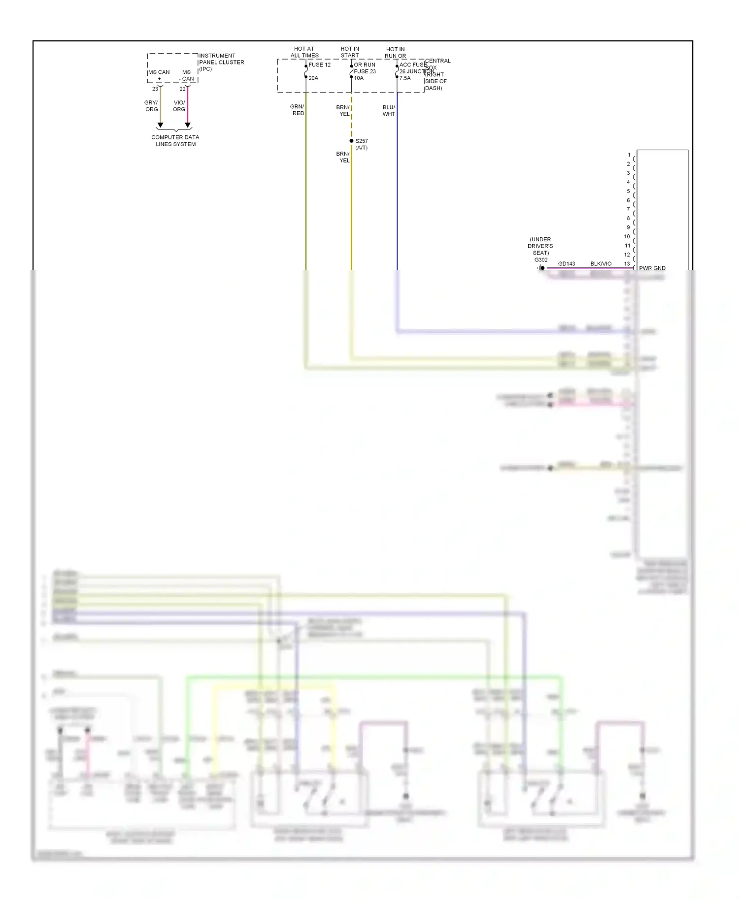 Wiring diagram org/ for Ford Fiesta Mk6 (2008-2013) (8 of 22)