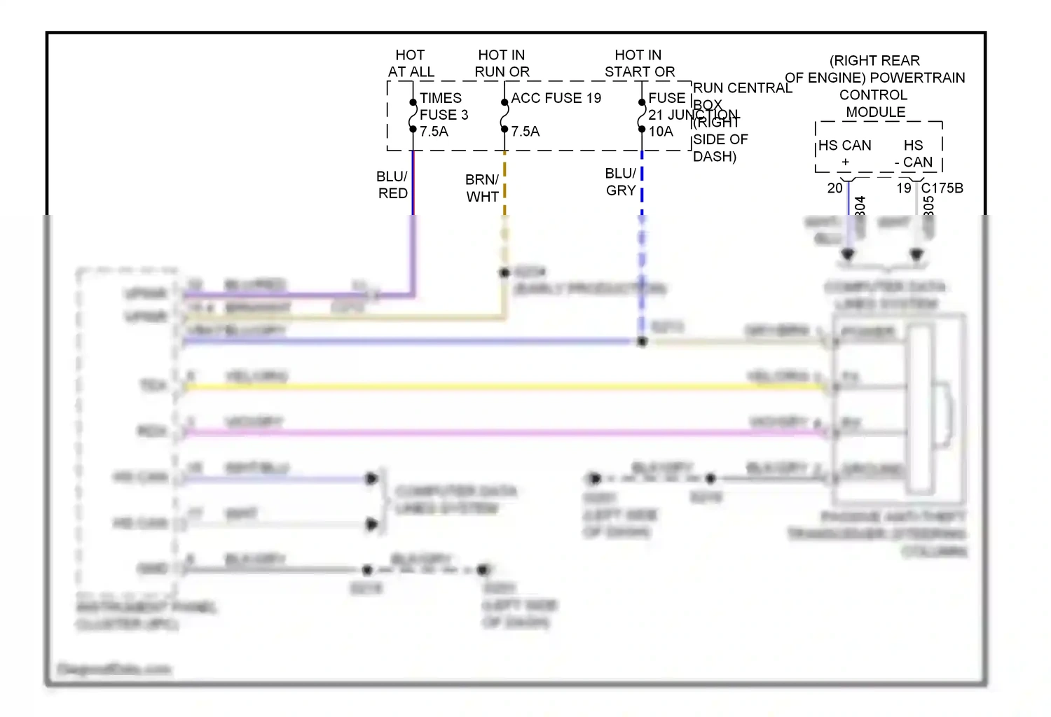 Wiring diagram red for Ford Fiesta Mk6 (2008-2013) (10 of 26)
