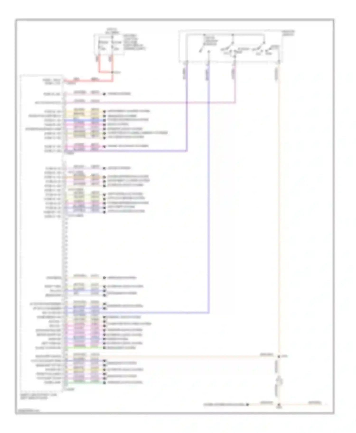 Flex Ford I (2008-2013): Body control modules circuit (1 of 2)