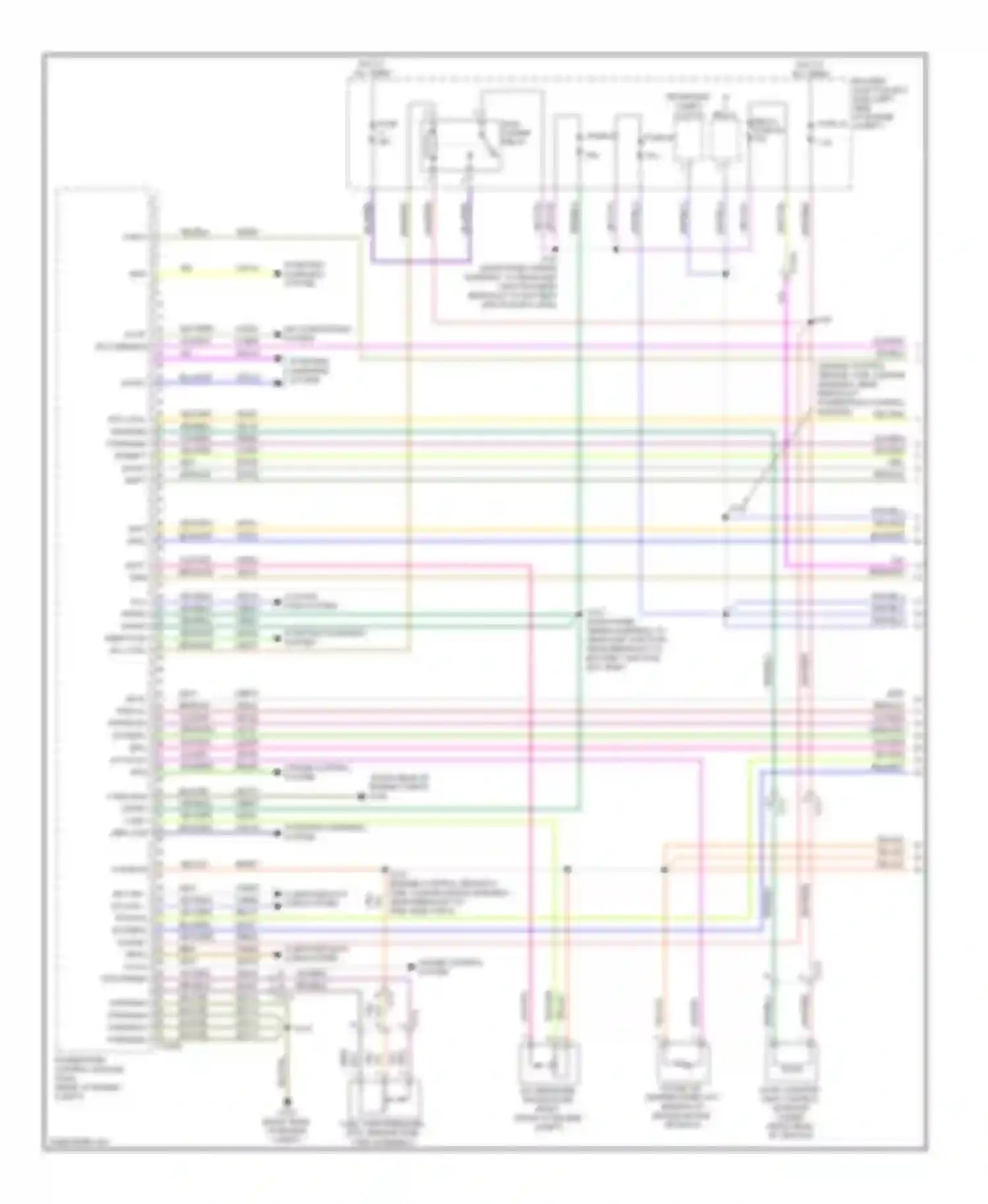 Flex Ford I (2008-2013): Wiring diagram engine performance 3.5l twin turbo (1 of 6)