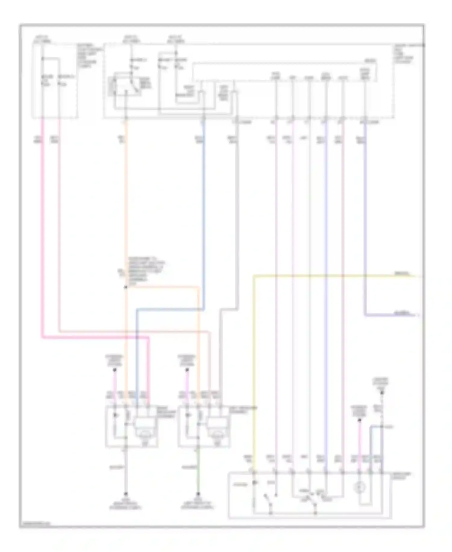 Flex Ford I (2008-2013): Headlights circuit, with high intensity gas discharge headlights (1 of 2)
