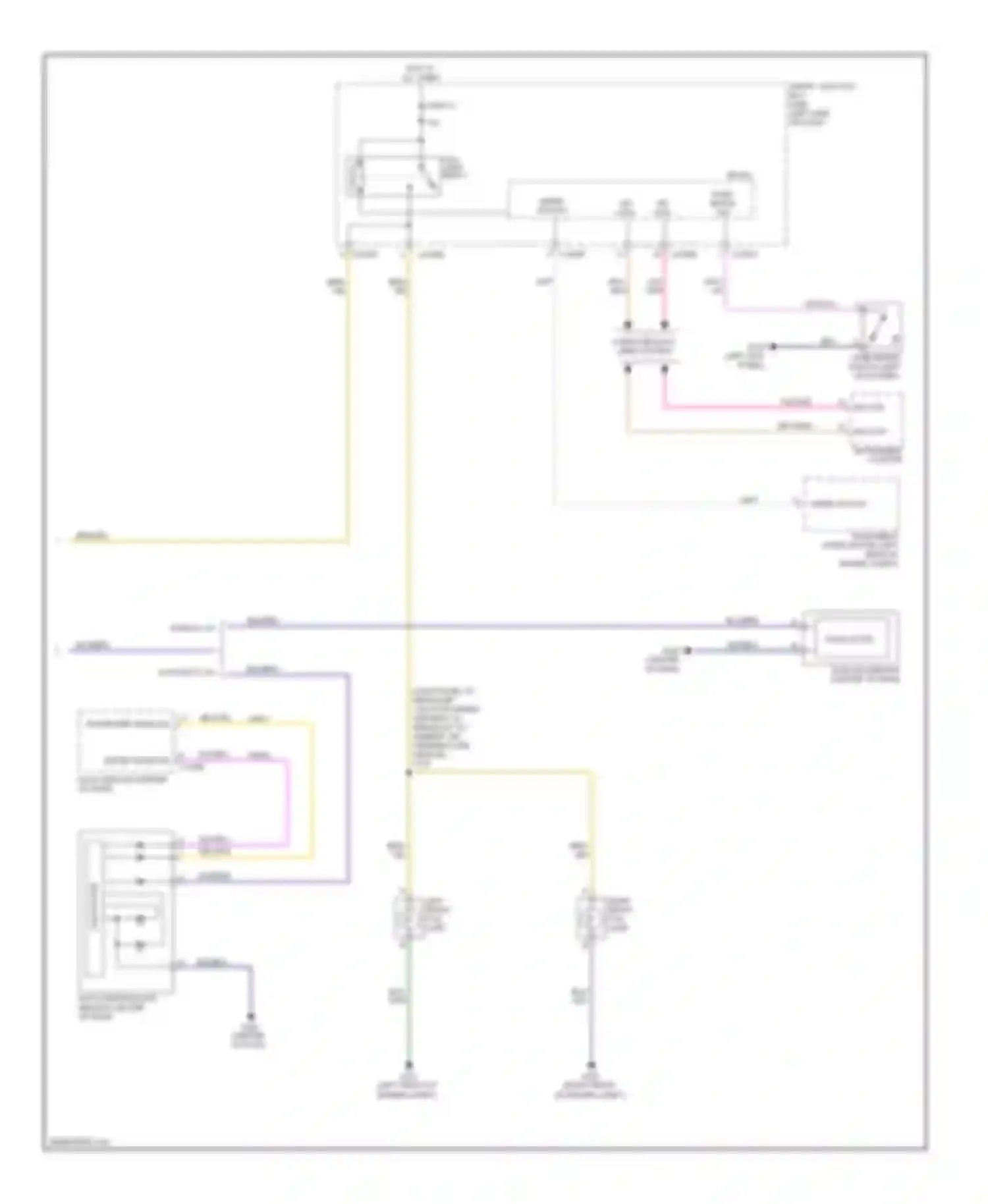 Flex Ford I (2008-2013): Headlights circuit, without high intensity gas discharge headlights (2 of 2)