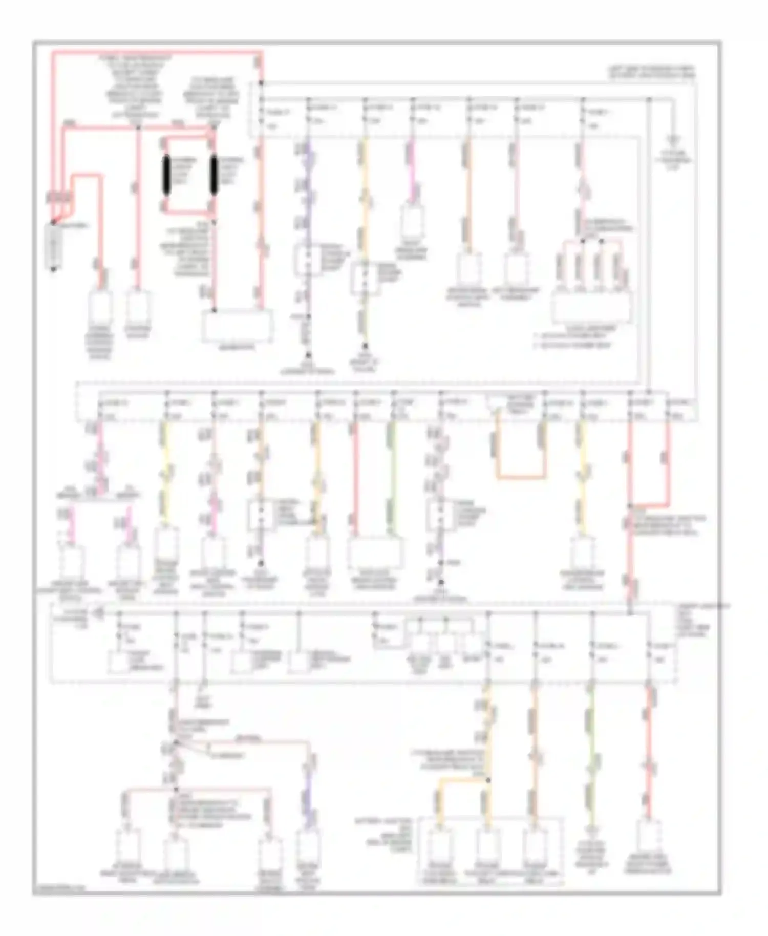 Flex Ford I (2008-2013): Power distribution circuit (1 of 4)