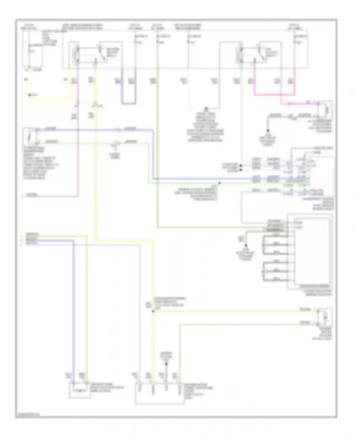 Wiring diagram blower motor relay for Ford Flex I (2008-2013) (2 of 3)