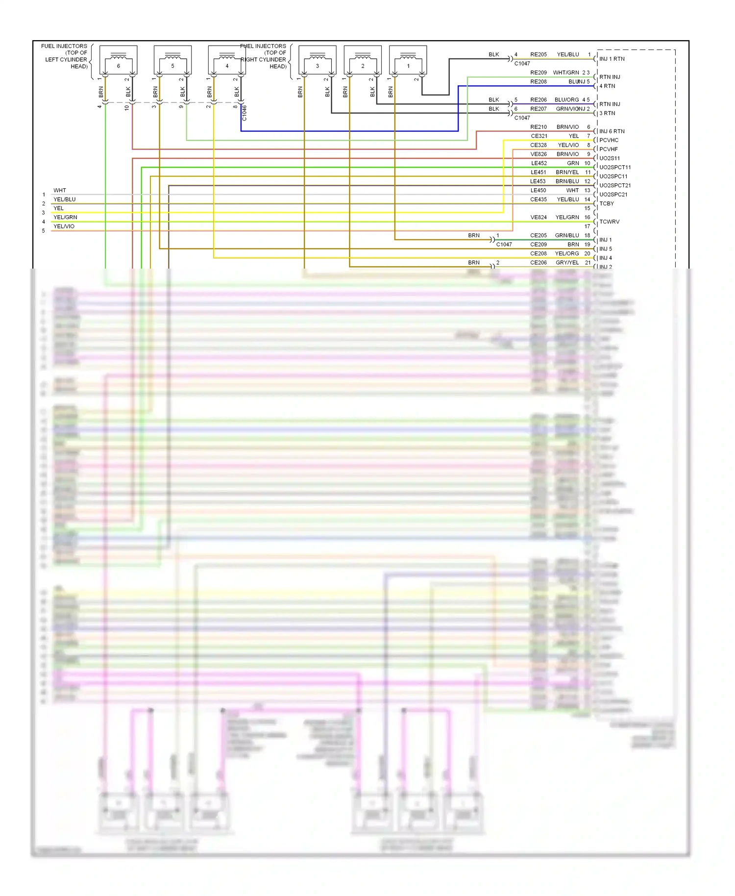 Ford Flex I (2008-2013) brn/yel wiring diagram  (20 of 31)