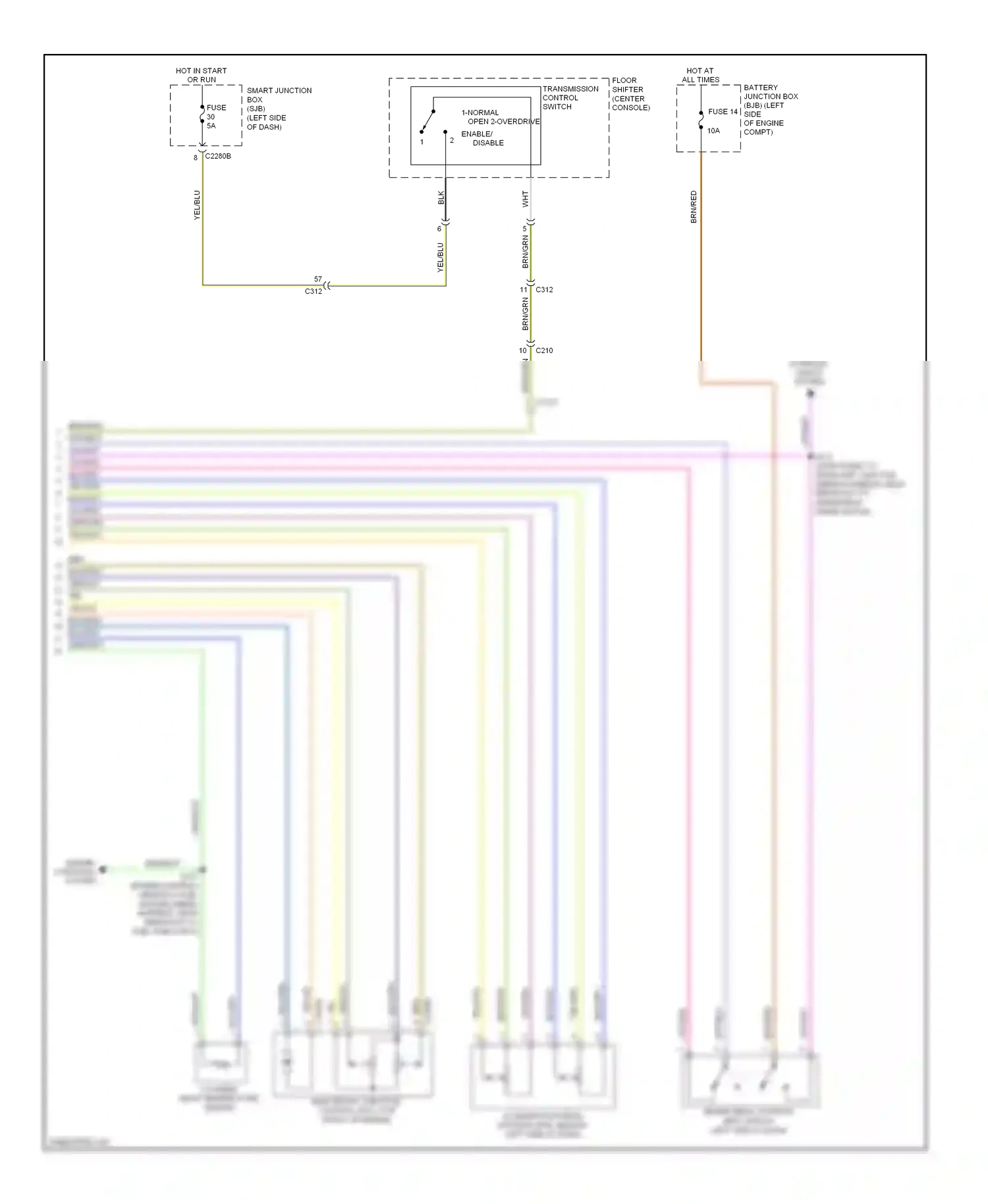 Ford Flex I (2008-2013) fuse wiring diagram  (13 of 16)