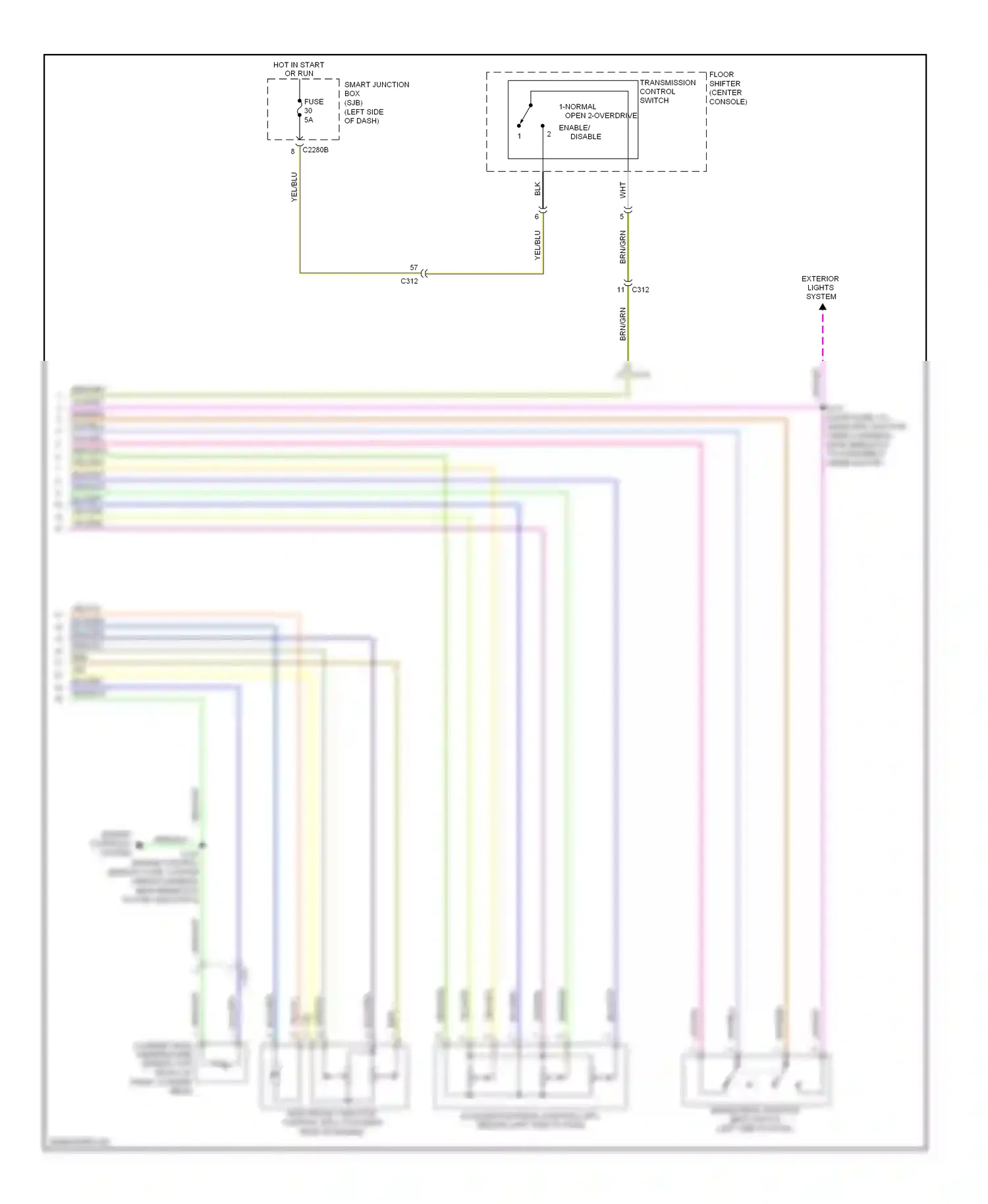 Ford Flex I (2008-2013) fuse wiring diagram  (11 of 16)