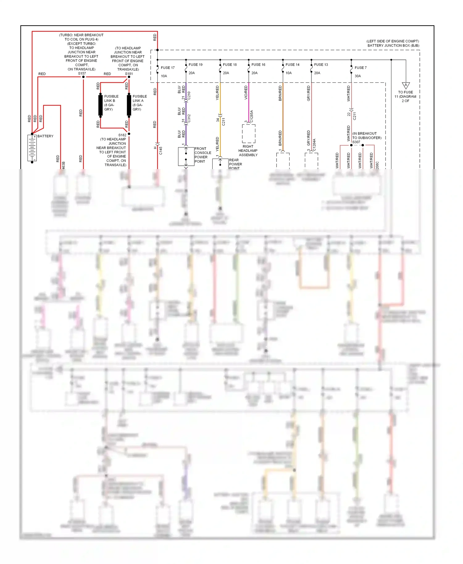 Ford Flex I (2008-2013) generator wiring diagram  (1 of 1)