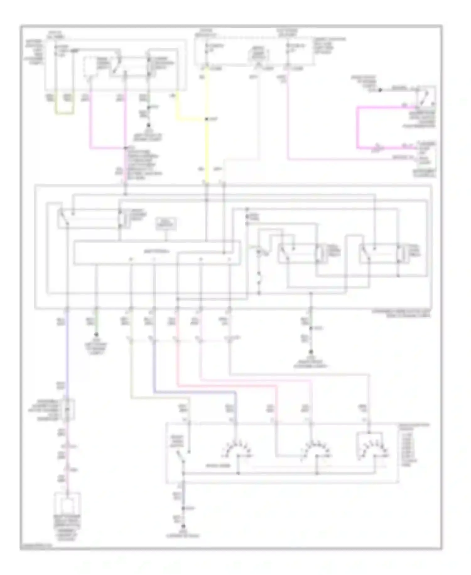 Wiring diagram hi/lo speed relay for Ford Flex I (2008-2013) (1 of 1)