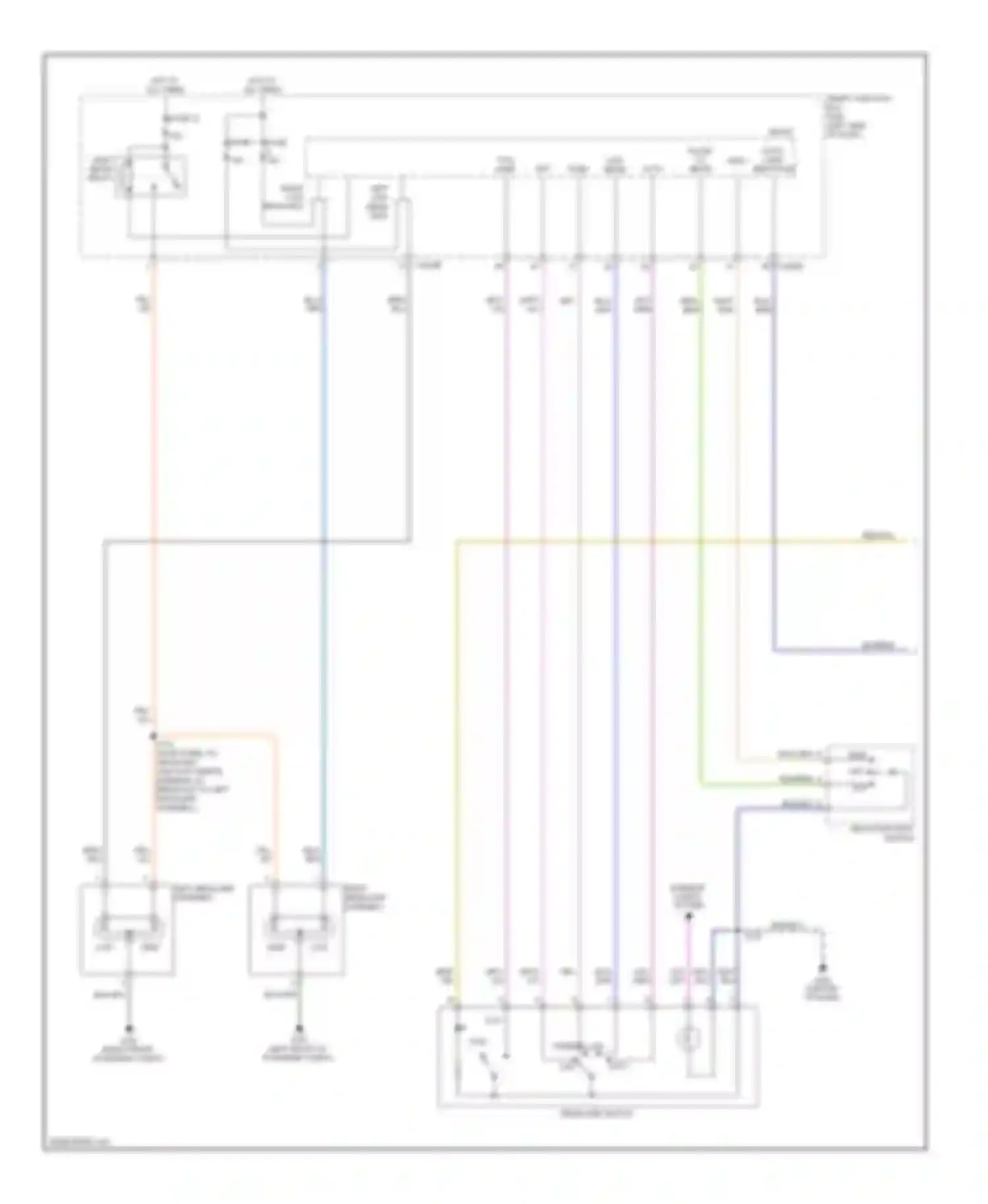 Wiring diagram auto- lamp high sens pass beam for Ford Flex I (2008-2013)