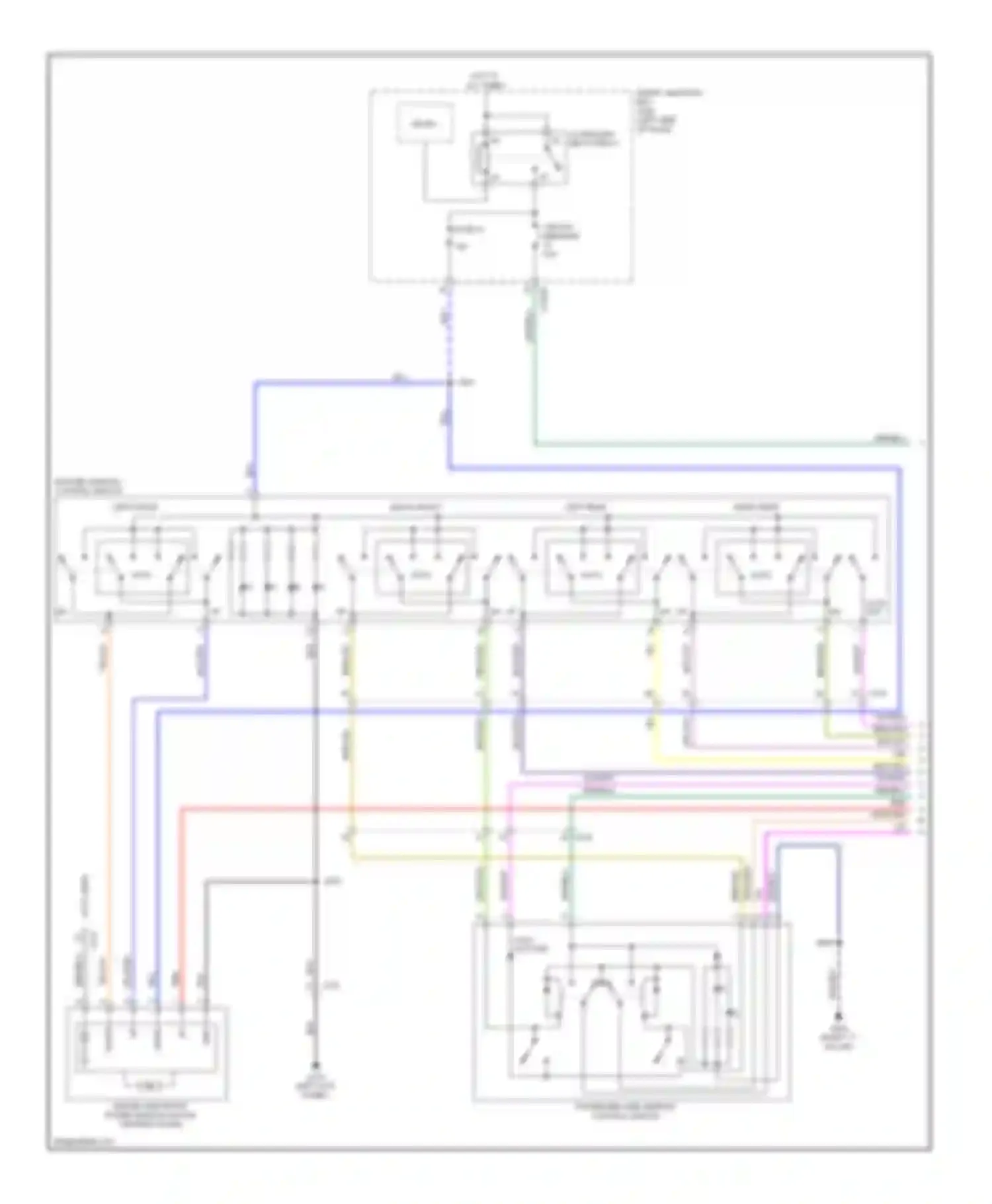 Wiring diagram right rear for Ford Flex I (2008-2013)