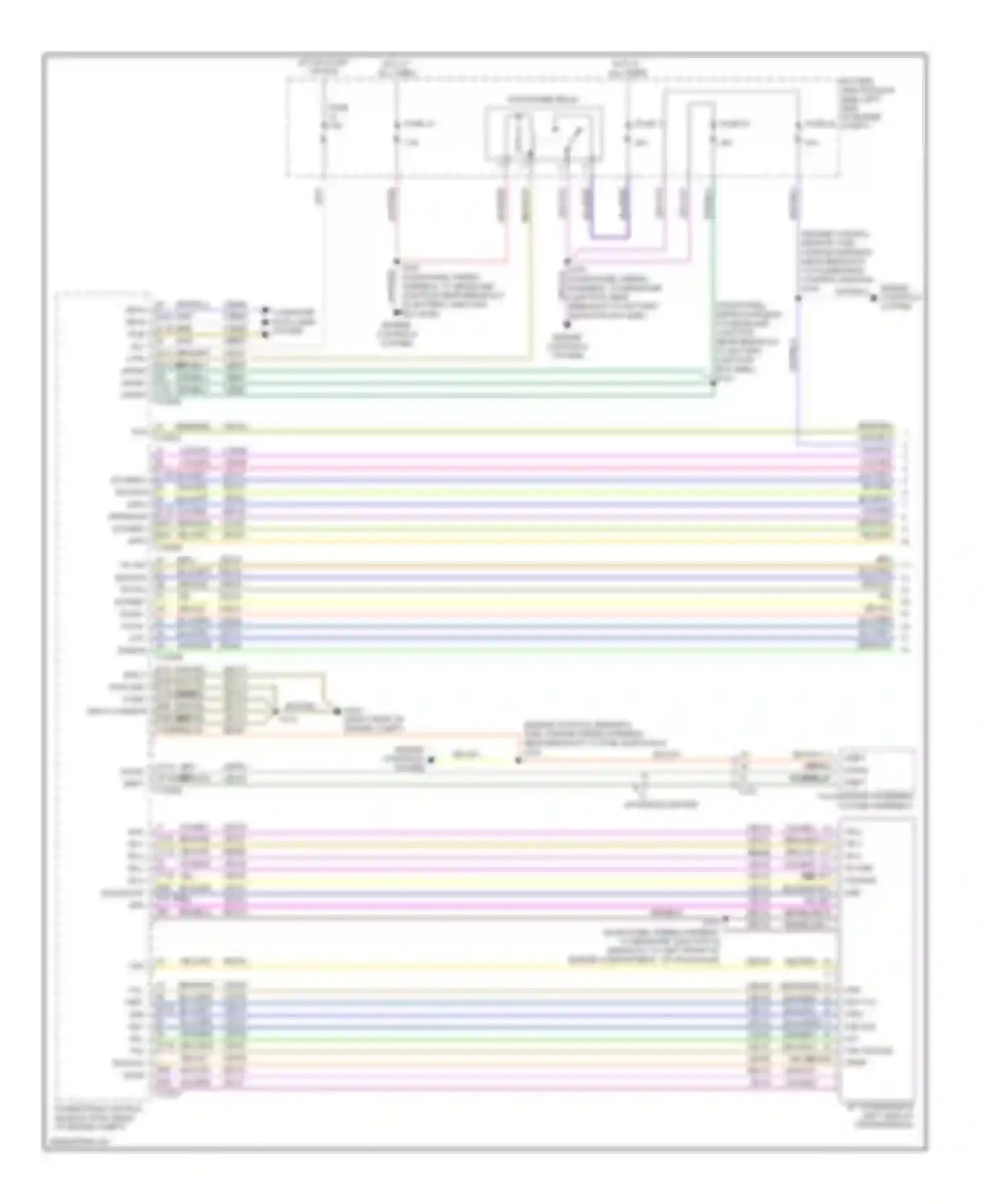 Wiring diagram 10 45 46 50 43 44 34 16 1 ssd ssa tcc tspc ssb ssc lpc tss tss/oss vpwr for Ford Flex I (2008-2013)