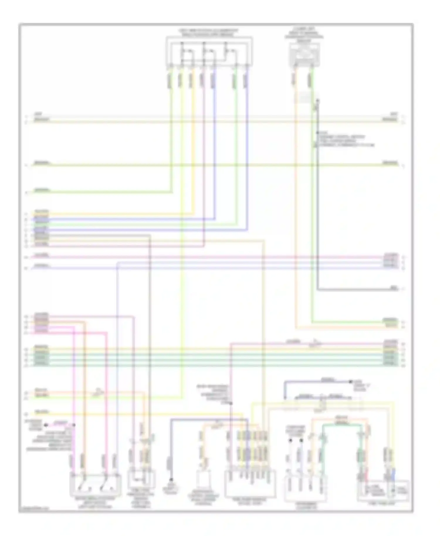 Wiring diagram (engine control sensor, fuel charge wiring for Ford Flex I (2008-2013)