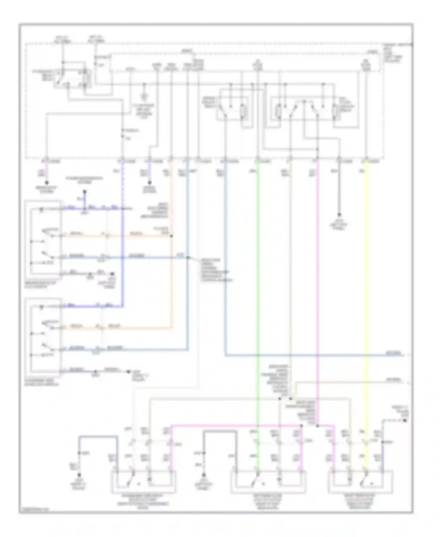 Wiring diagram lr door ajar for Ford Flex I (2008-2013) (1 of 3)