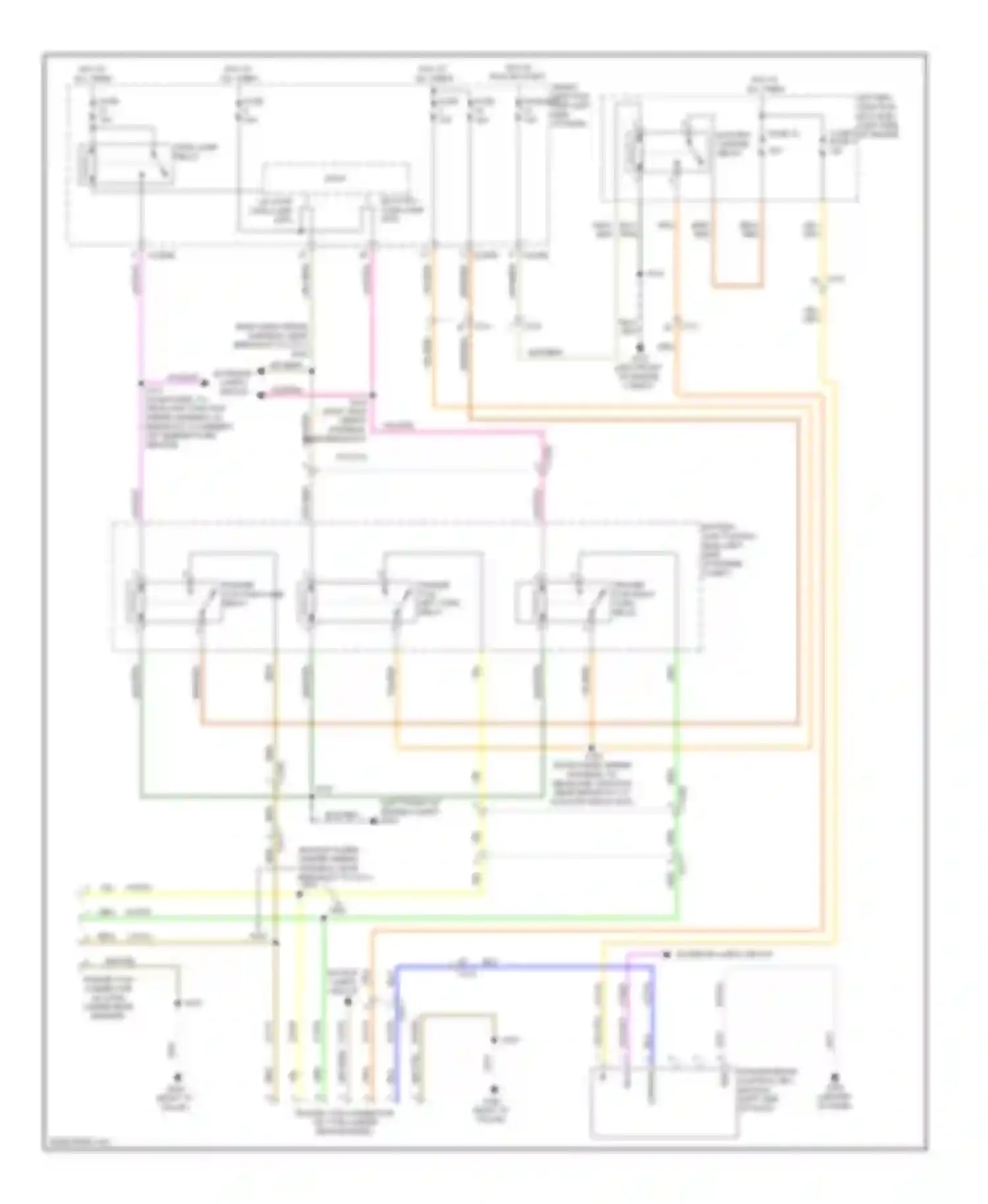 Wiring diagram trailer tow park lamp relay for Ford Flex I (2008-2013)