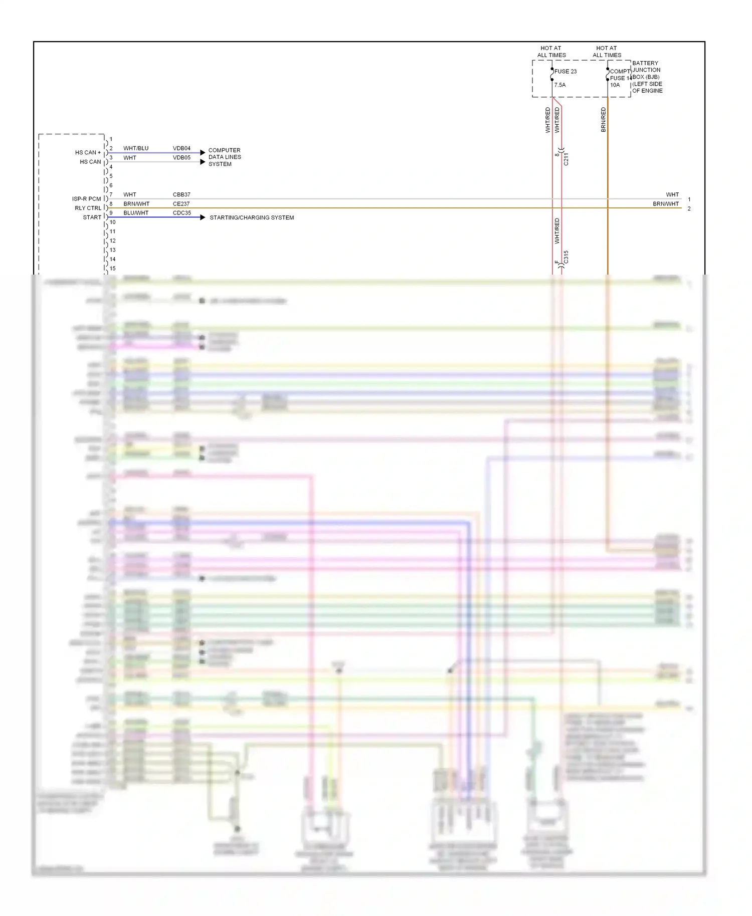 Ford Flex I (2008-2013) maf wiring diagram  (1 of 1)
