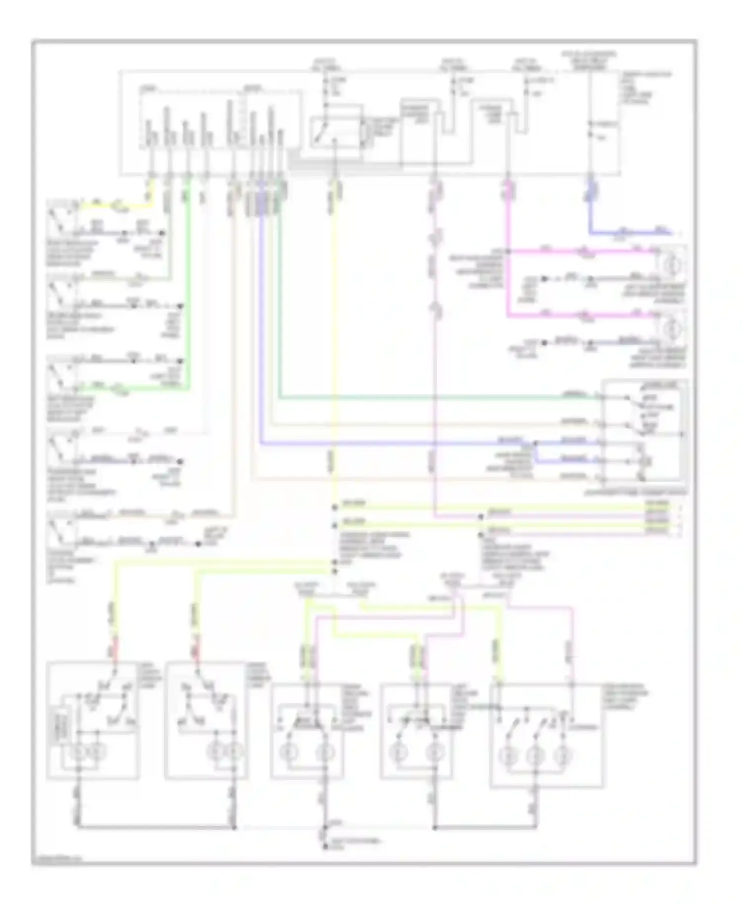 Wiring diagram instrument panel dimmer switch for Ford Flex I (2008-2013)