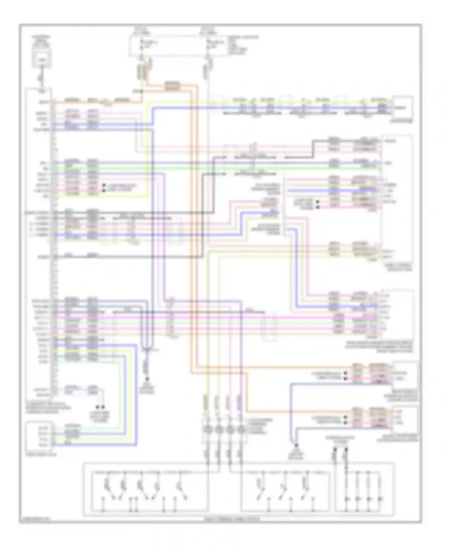 Wiring diagram pwr gnd shield l out 2 + l out 2 - r out 2 + r out 2 - shield for Ford Flex I (2008-2013) (1 of 1)