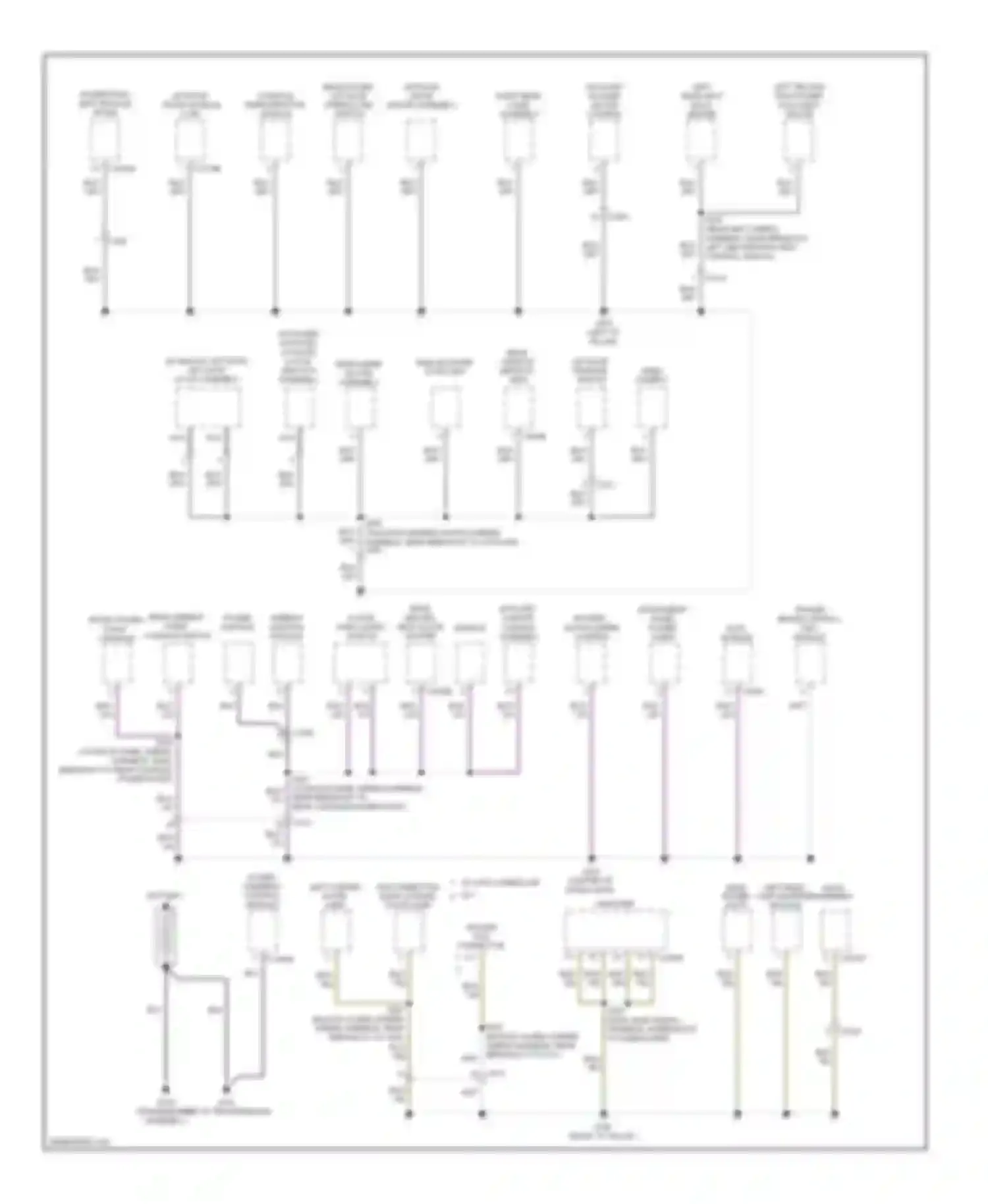 Wiring diagram rear window defrost grid for Ford Flex I (2008-2013) (2 of 2)