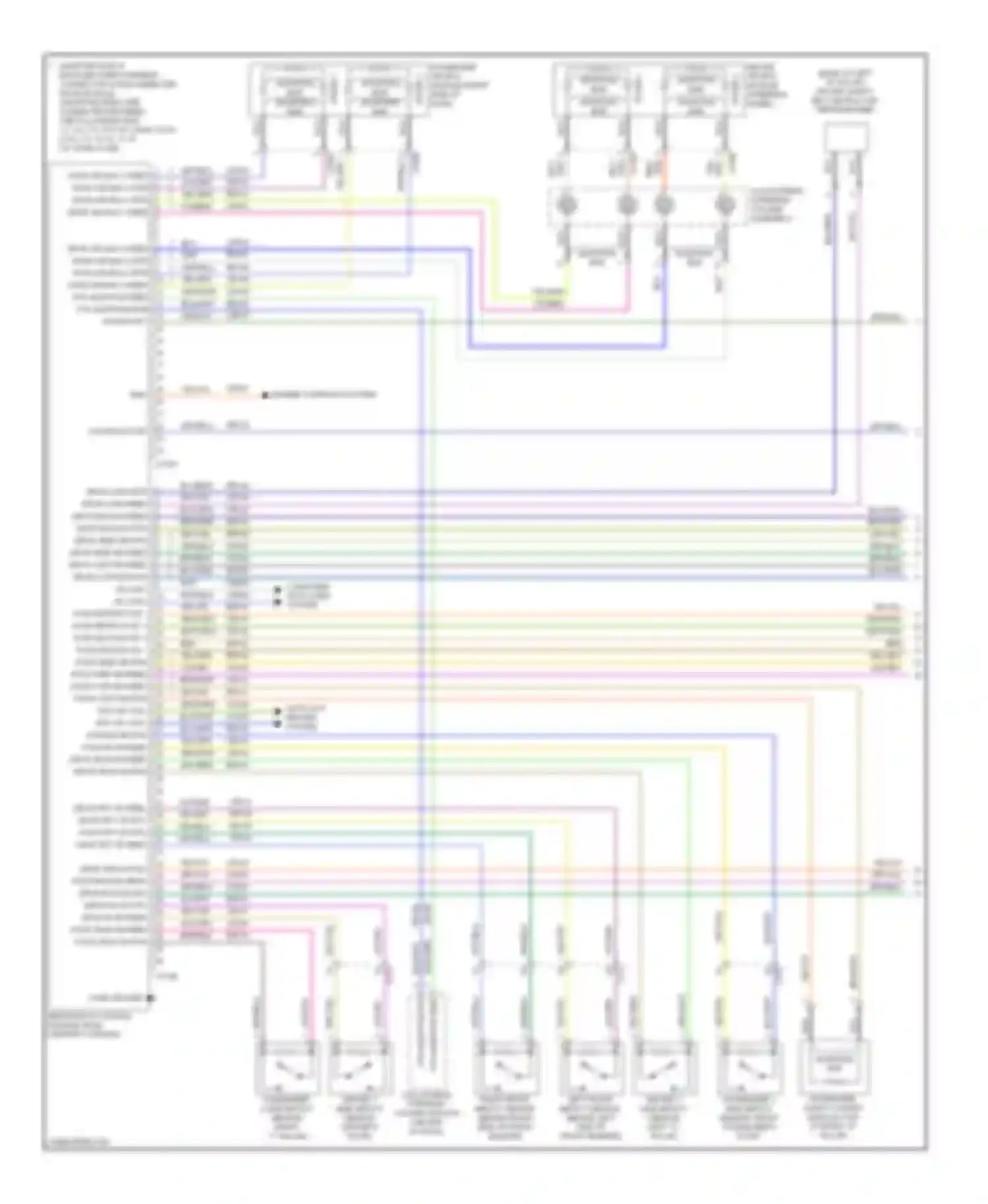 Wiring diagram shorting bar for Ford Flex I (2008-2013) (1 of 2)
