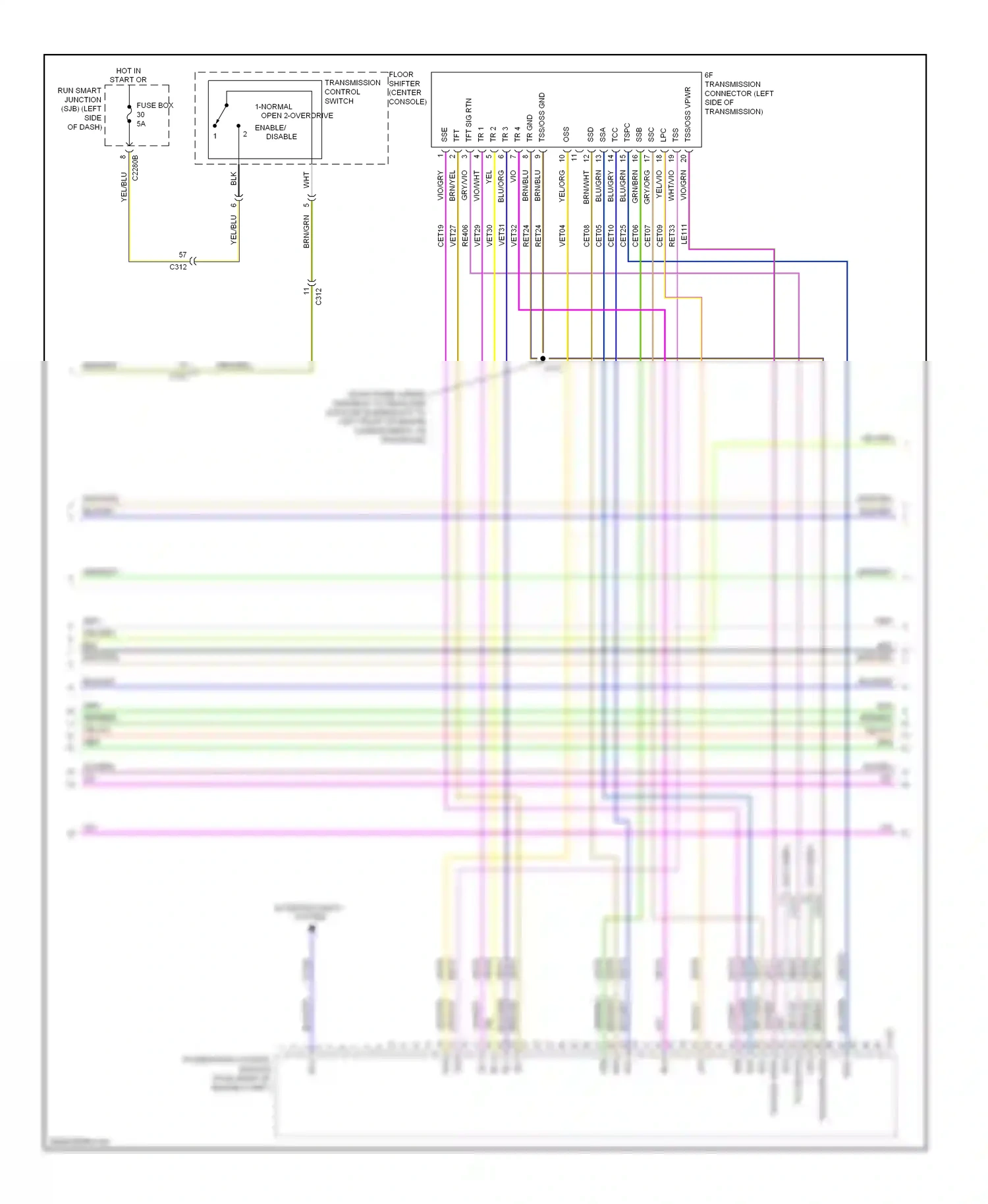 Ford Flex I (2008-2013) ssb wiring diagram  (1 of 2)