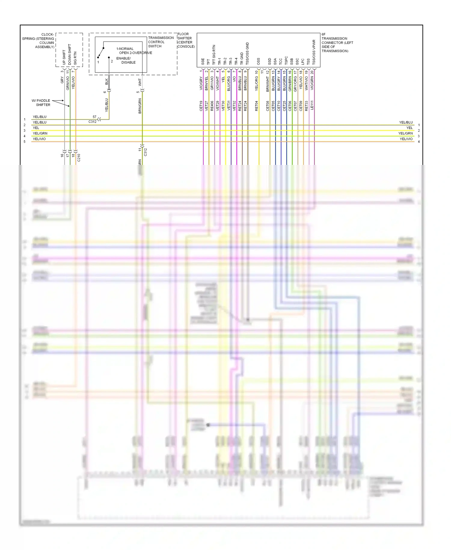 Ford Flex I (2008-2013) tcs wiring diagram  (2 of 2)