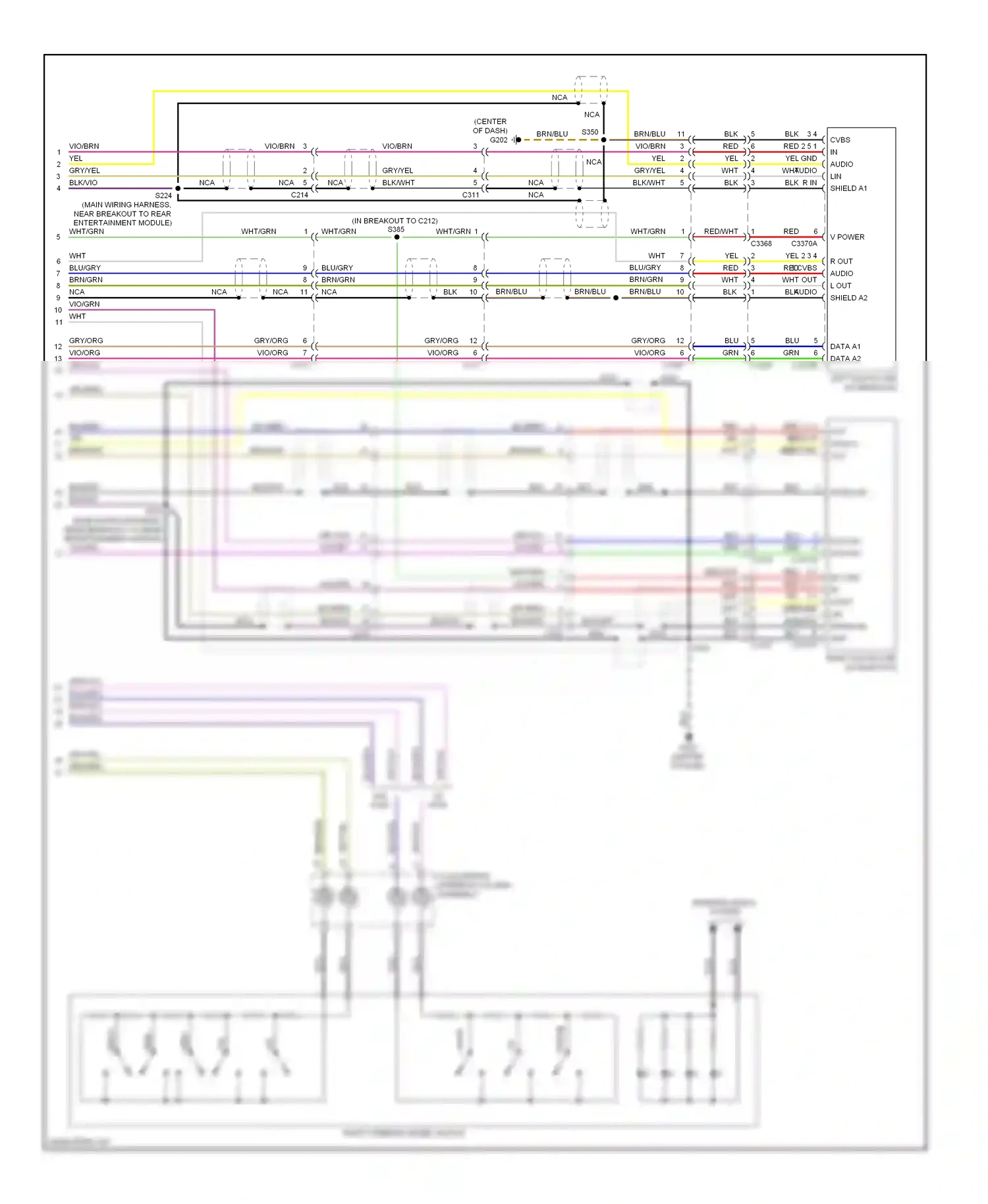 Wiring diagram vio/grn for Ford Flex I (2008-2013) (37 of 41)