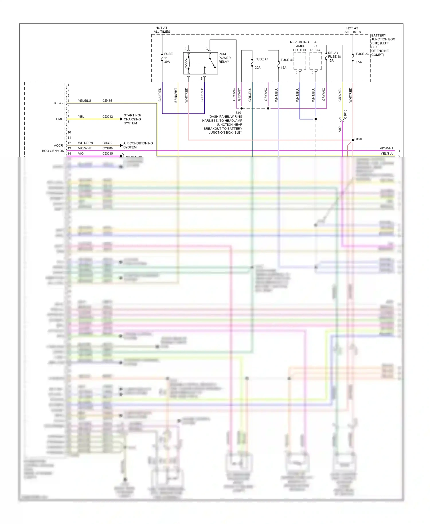 Wiring diagram vio/gry for Ford Flex I (2008-2013) (16 of 33)